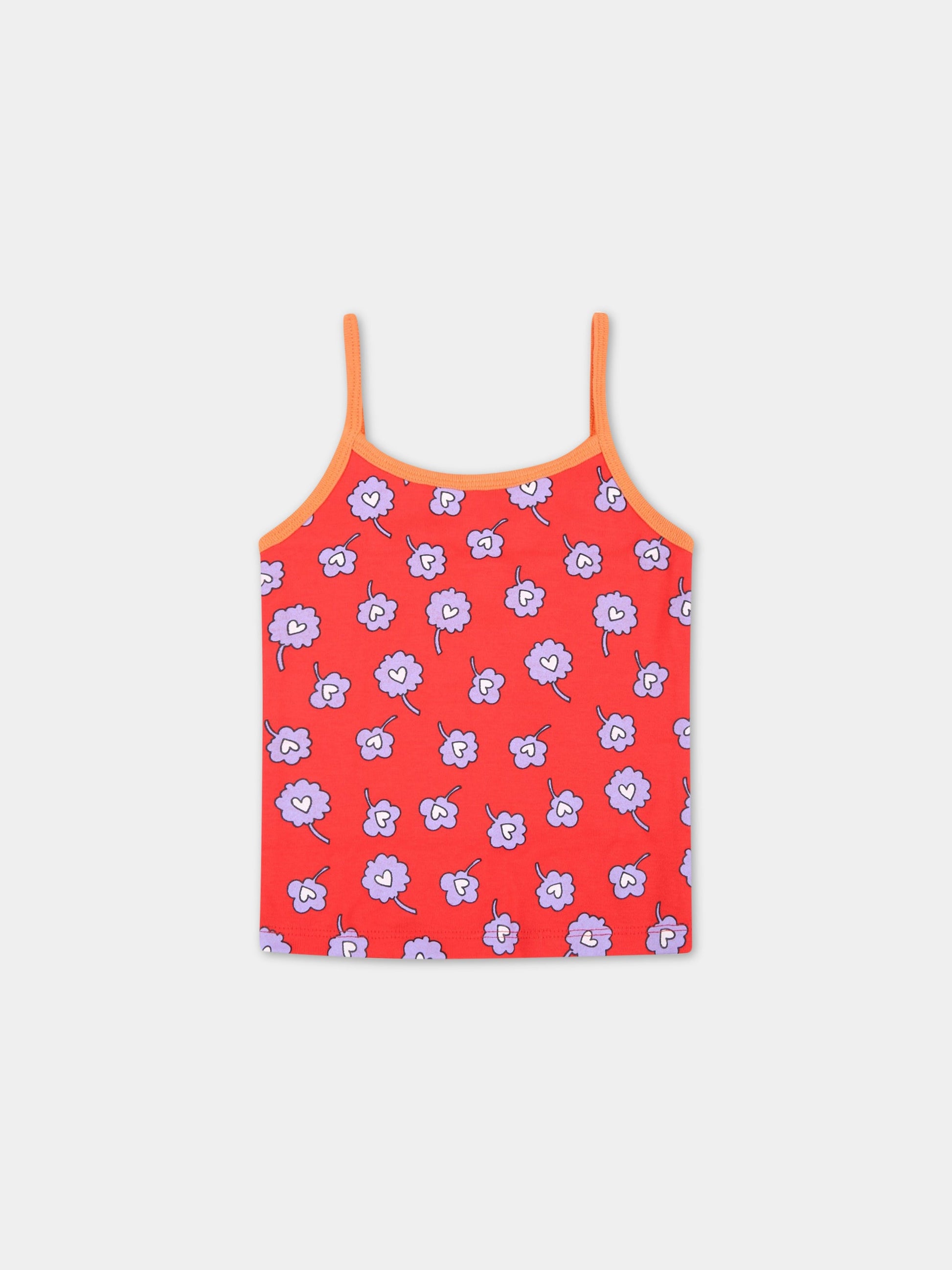 Set multicolor per bambina con fiori multicolor,Stella Mccartney Kids,601175 SPJ59 G849