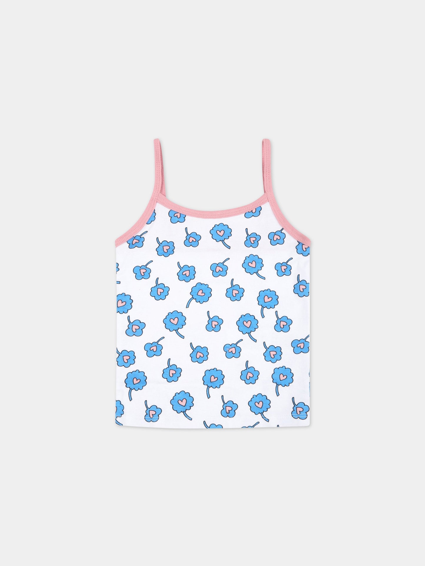 Set multicolor per bambina con fiori multicolor,Stella Mccartney Kids,601175 SPJ59 G849