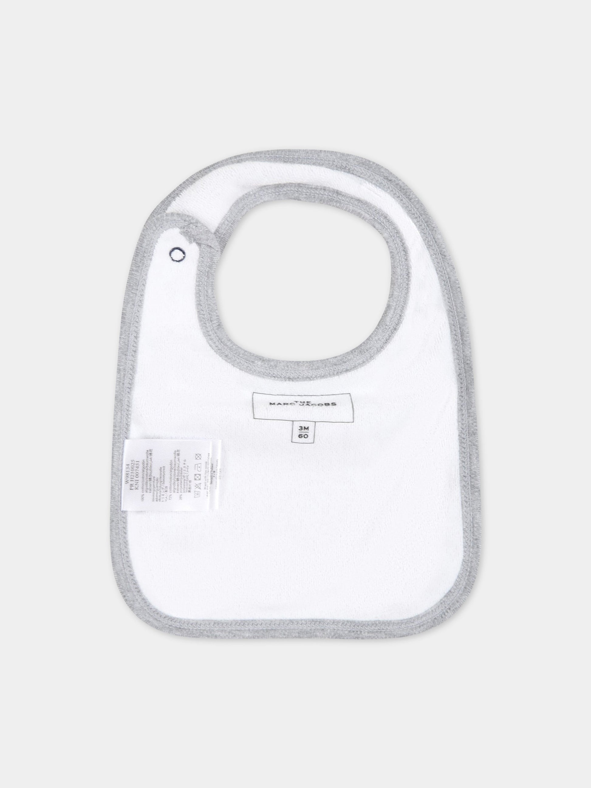 Set multicolor per neonato con logo,Little Marc Jacobs,W98134 GRIGIO AZZURRO