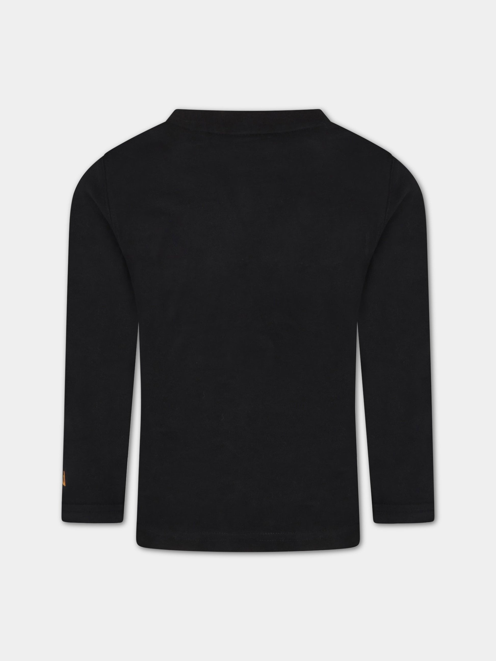 T-shirt nera per bambino con iconica scarpa,Timberland,T25S75 09B