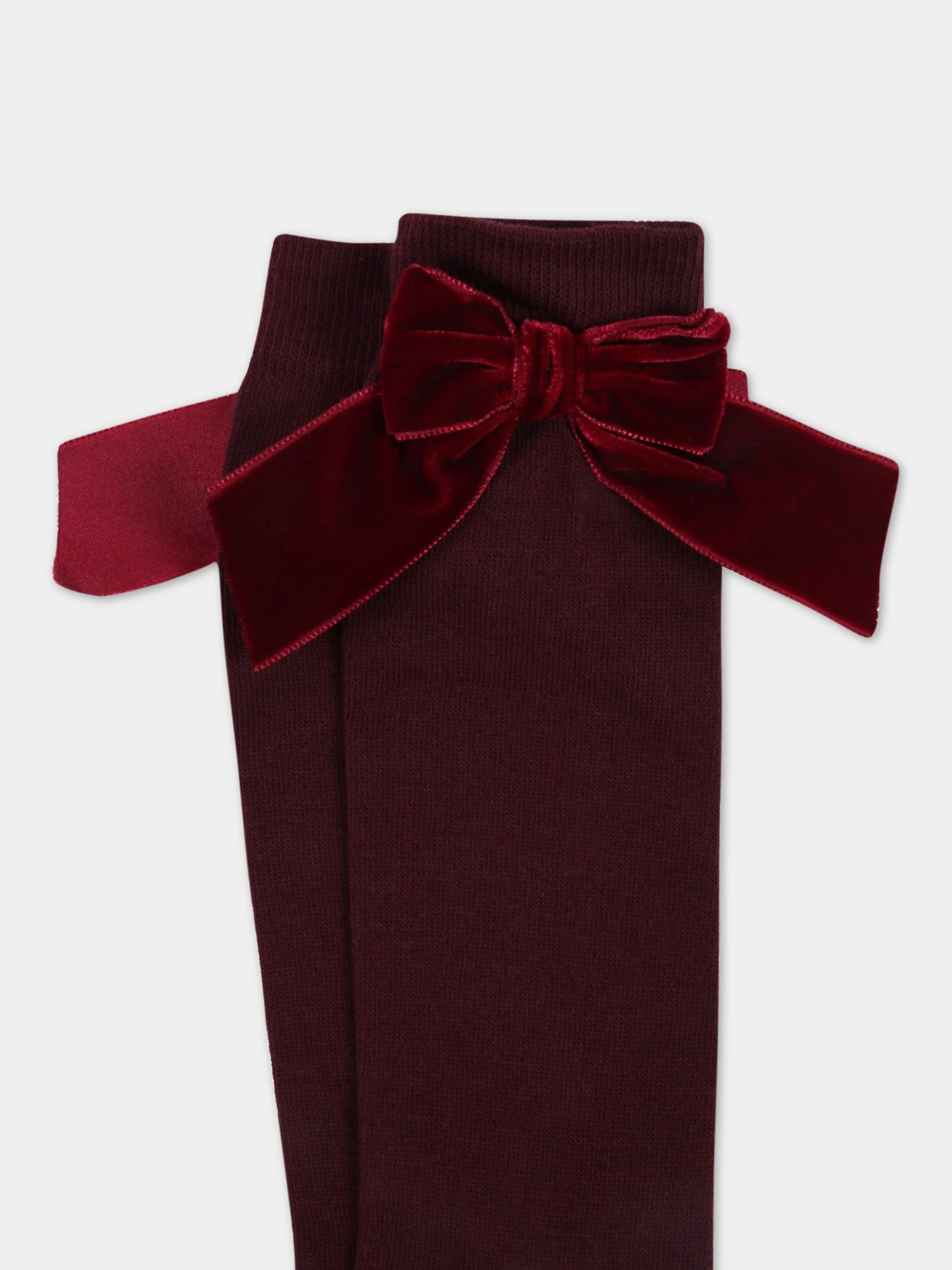 Calze bordeaux per bambina,Story Loris,2084 S9N