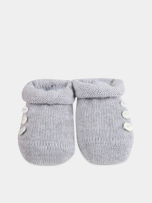 Babbucce grigie per neonati,Story Loris,4481 N4