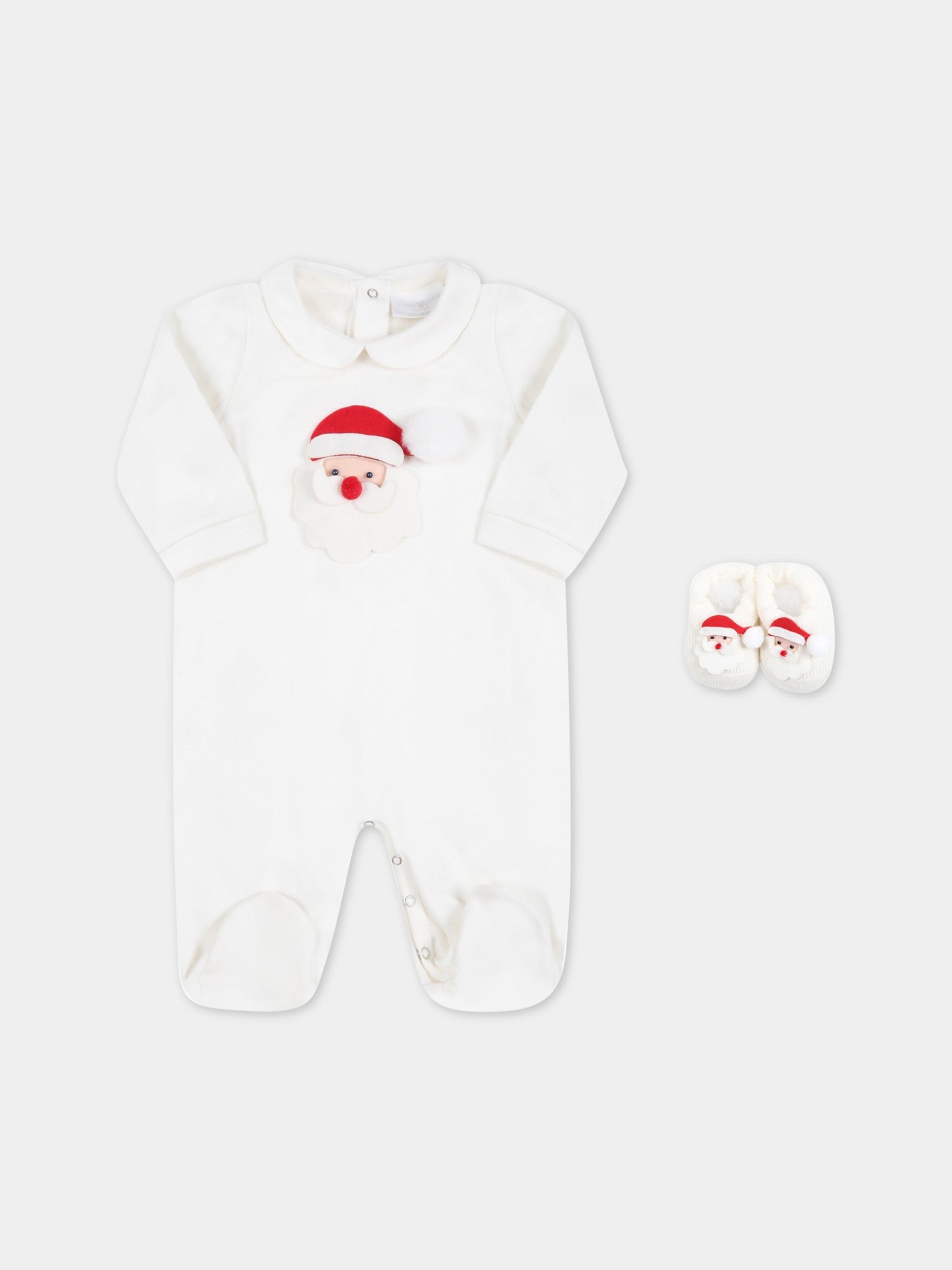 Set avorio per neonati con Babbo Natale,Story Loris,24233 YA2