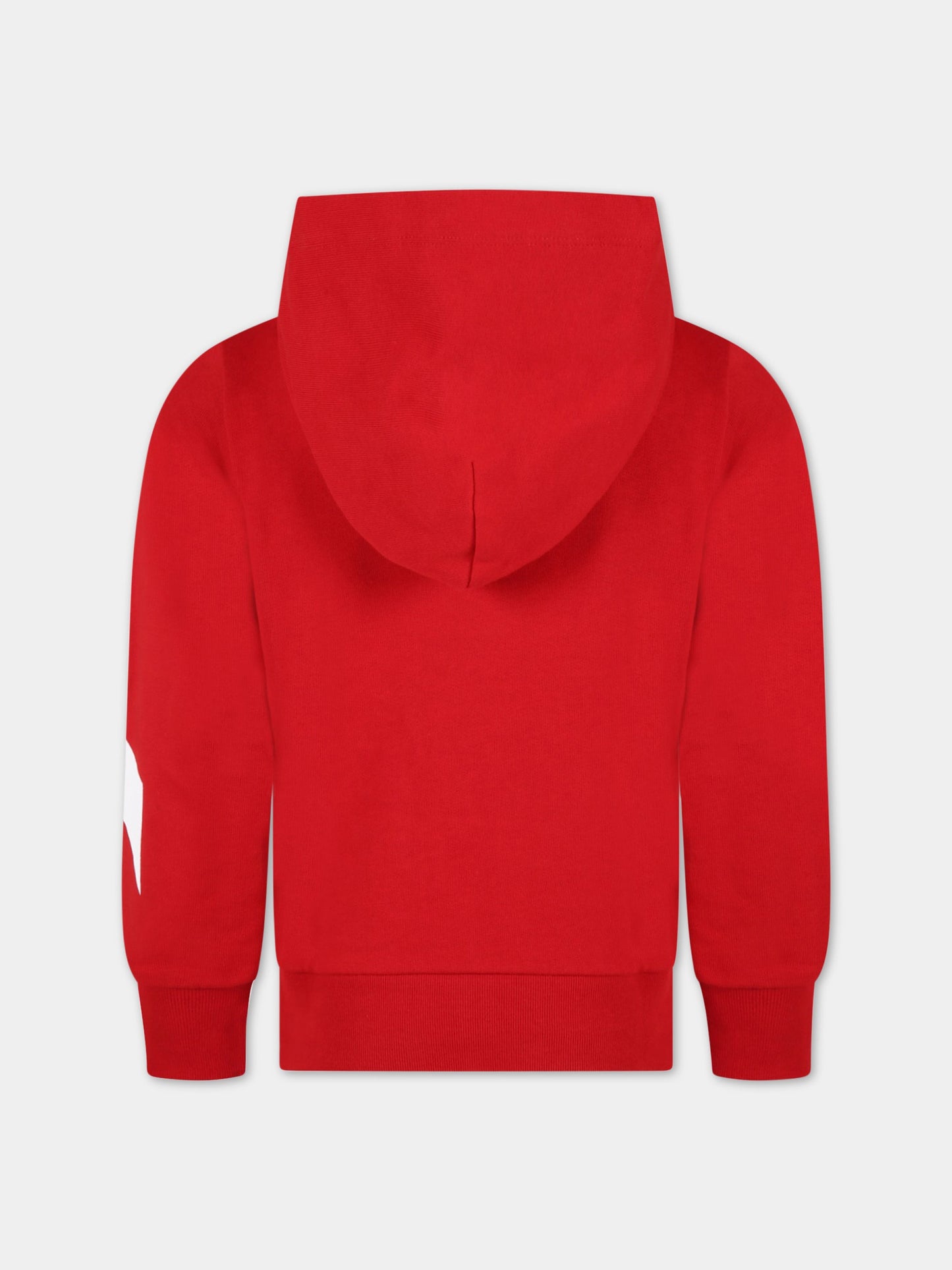 Felpa rossa per bambina con logo,N°21 Kids,N21073 N0155 N21S67F 0N400