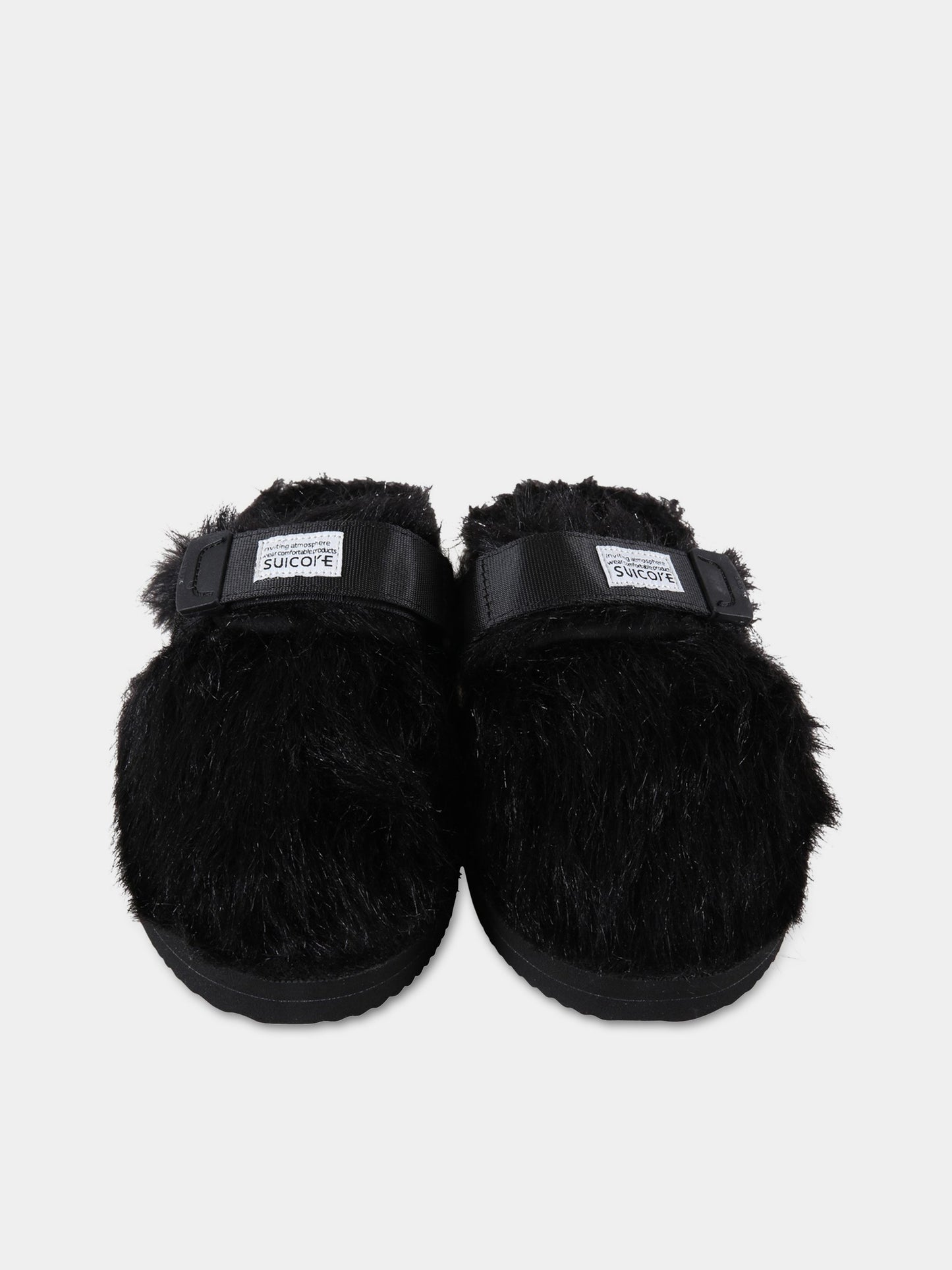 Sandali neri per bambini con logo,Suicoke,OG-072-2EU/ZAVO-2EU