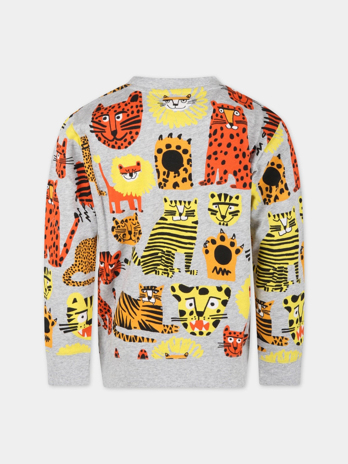 Tuta grigia per bambino con animali,Stella Mccartney Kids,602855 SQJ17 H142