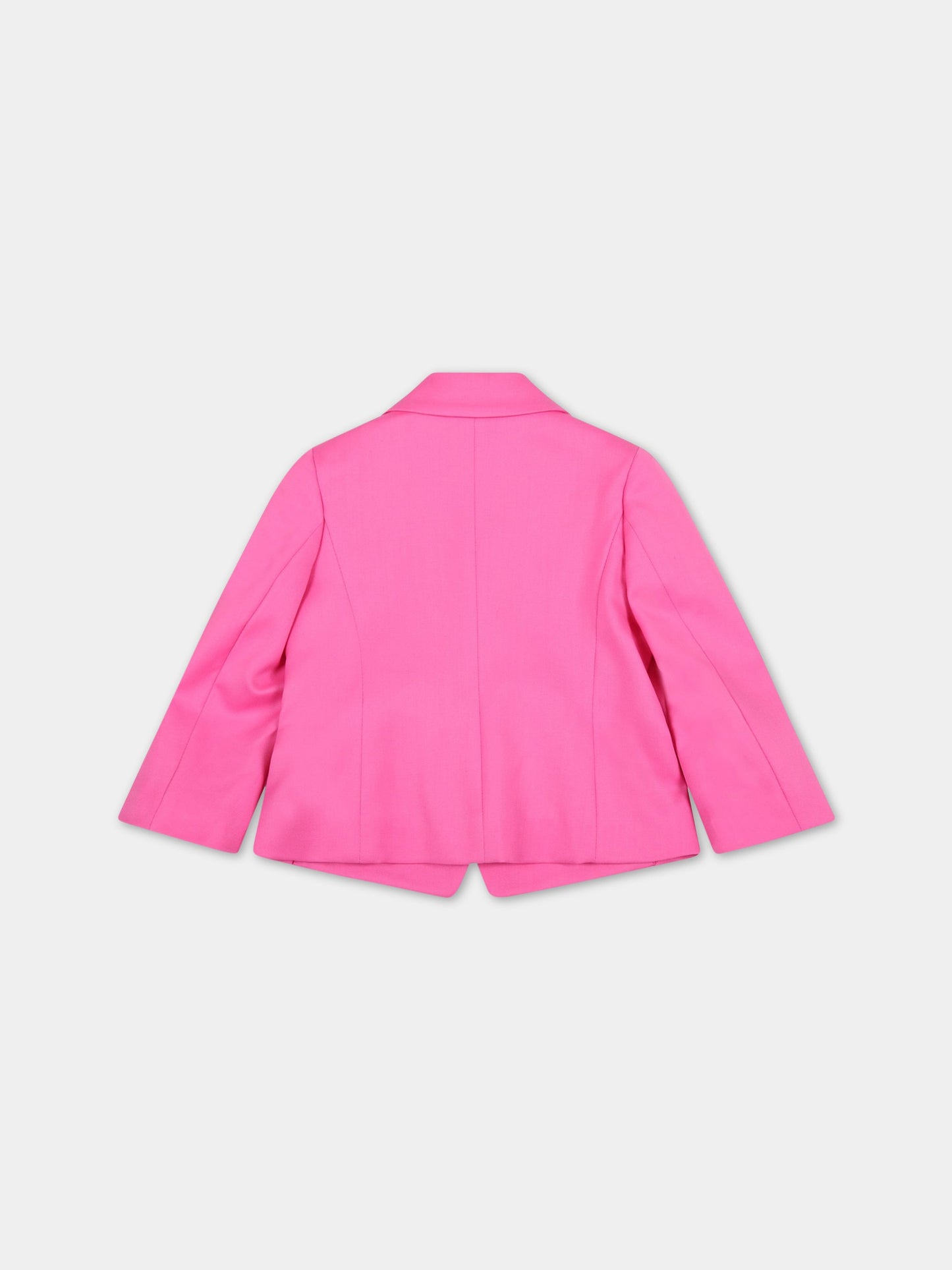 Giacca fucsia per neonata,Balmain Kids,6R2004 I0089 512