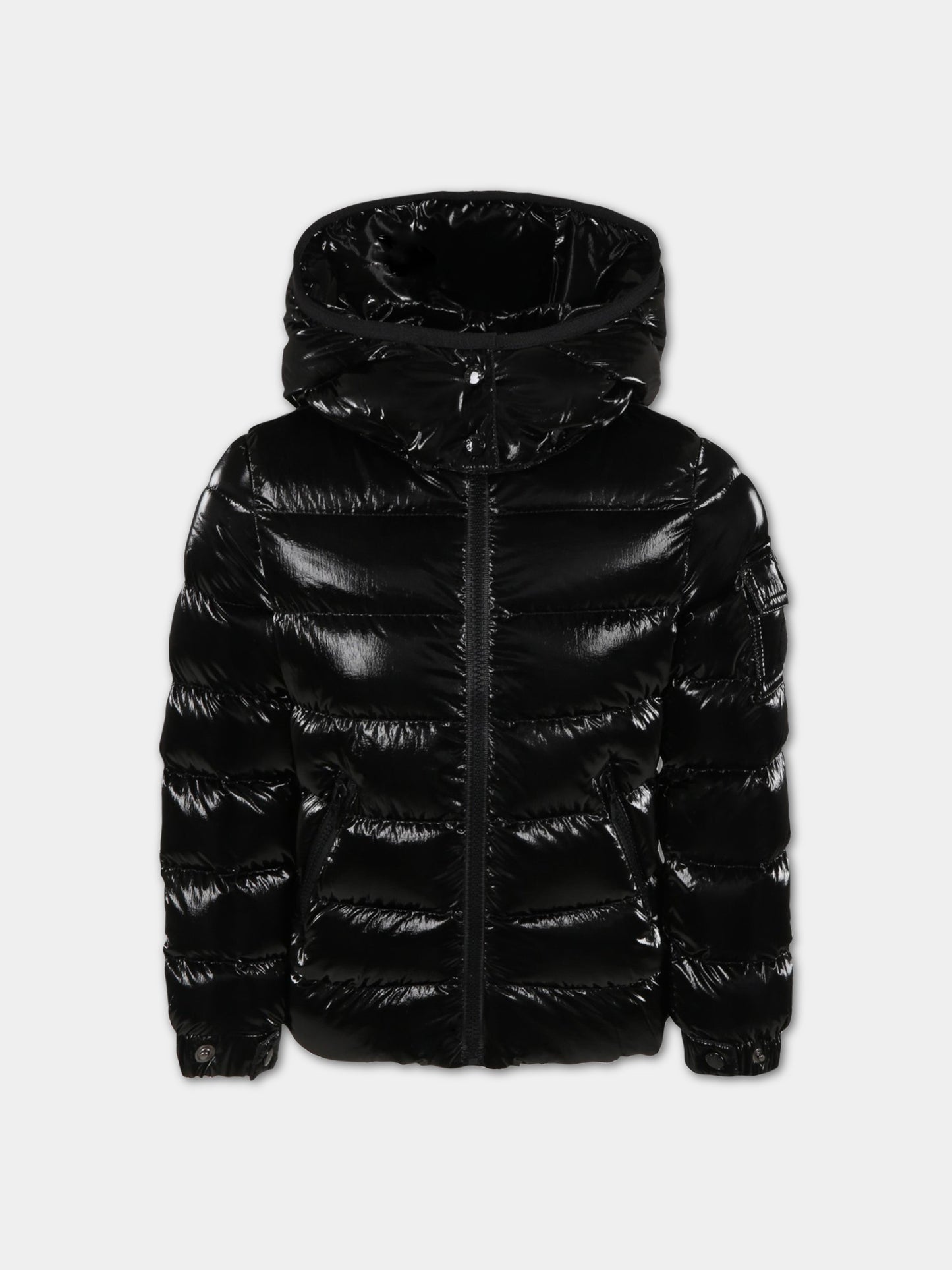 Piumino  Bady  nero per bambini con patch logato,Moncler Kids,954 1A00106 53A3H 999