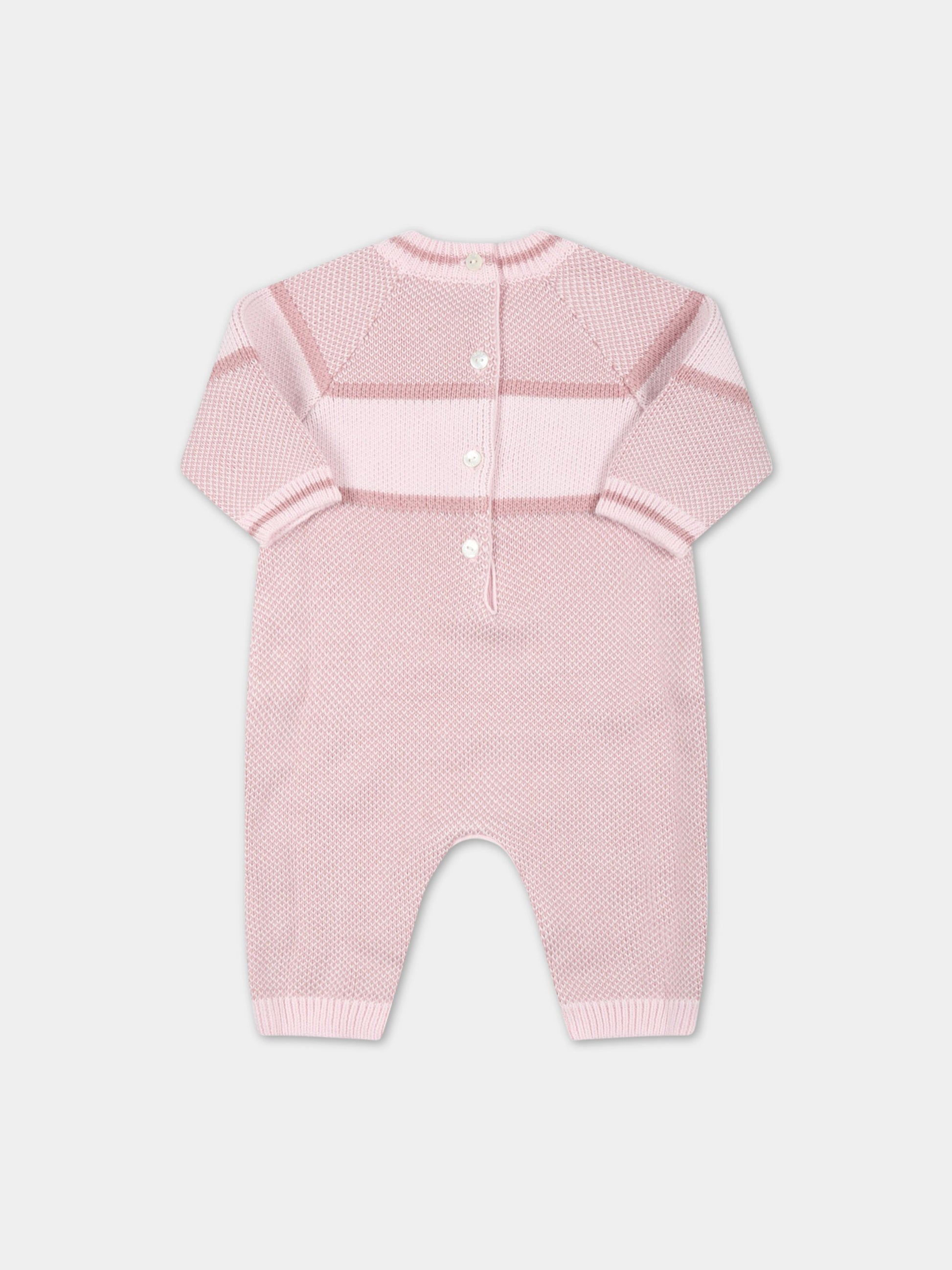 Tutina rosa per neonata,Fendi Kids,BUG110 AJ3F F0C11