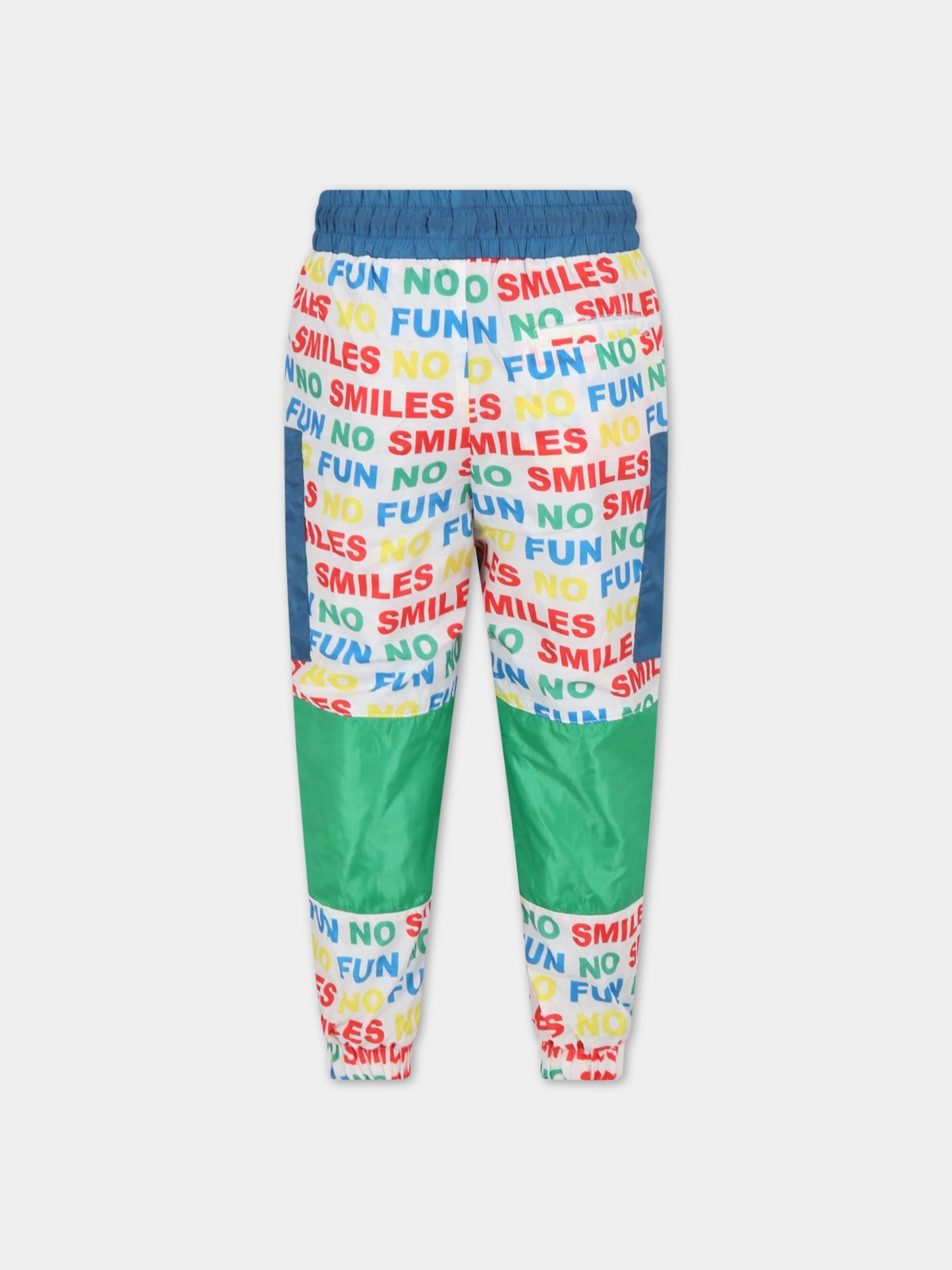 Pantalone multicolor per bambino con loghi,Stella Mccartney Kids,8R6Q80 Z0631 100MC