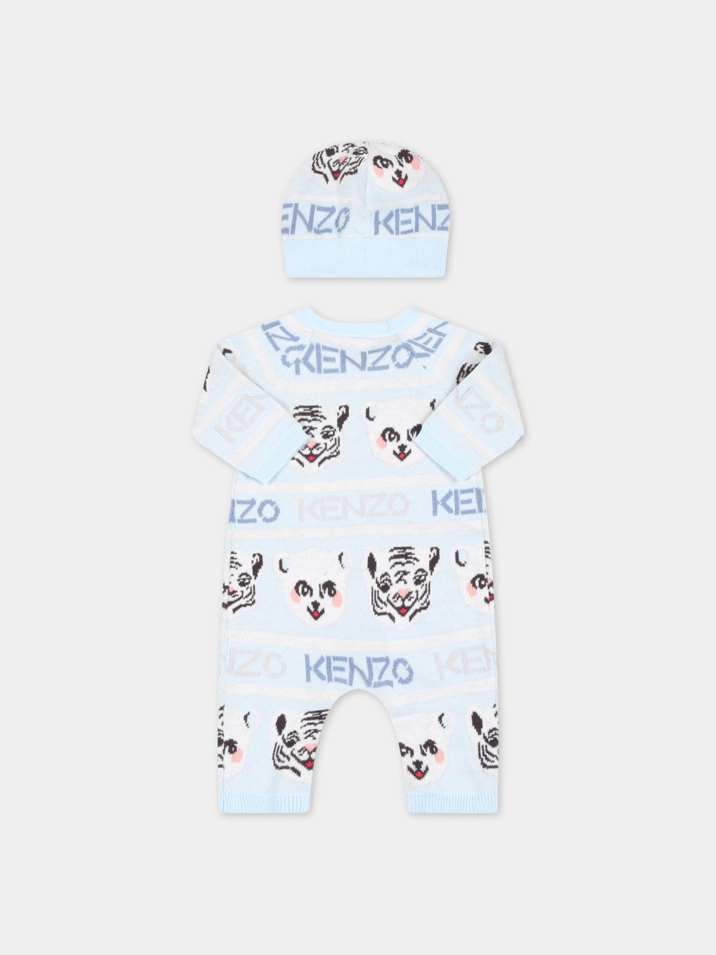 Set multicolor per neonato con animali,Kenzo Kids,K98083 78B