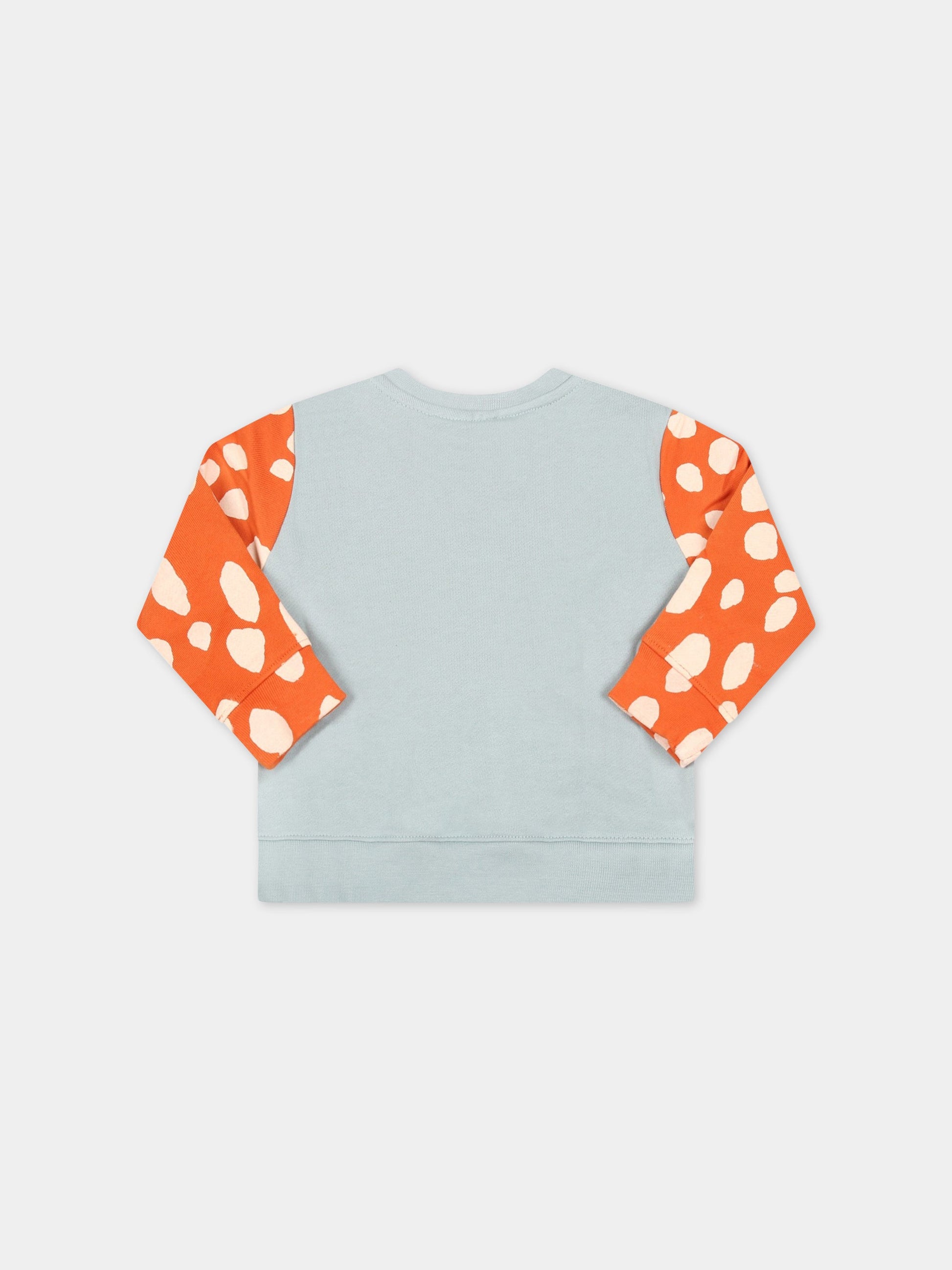 Felpa multicolor per neonata con cerbiatti e fiore,Stella Mccartney Kids,8R4090 Z0447 627