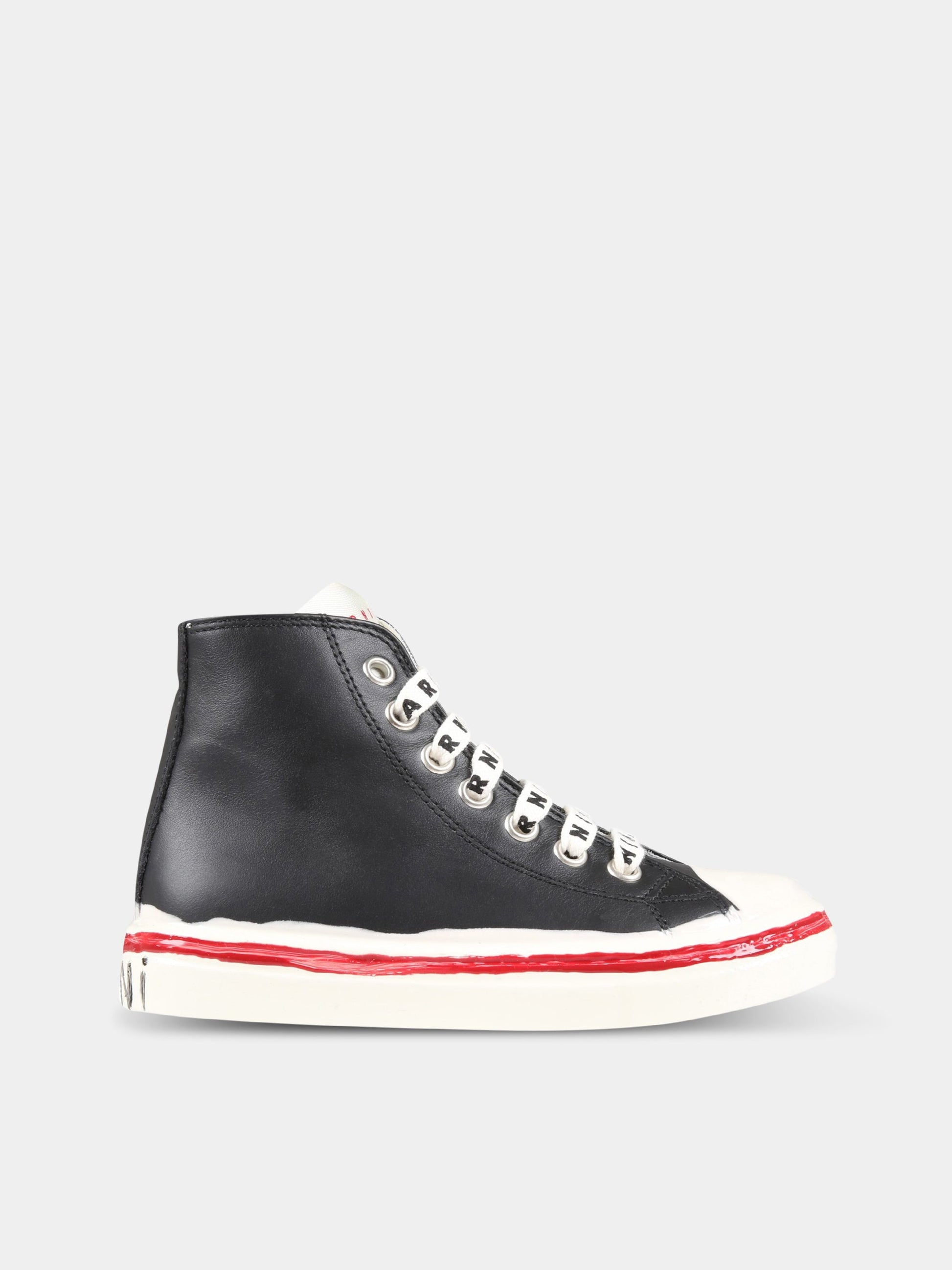 Sneakers nere per bambini con loghi,Marni Kids,71606 1