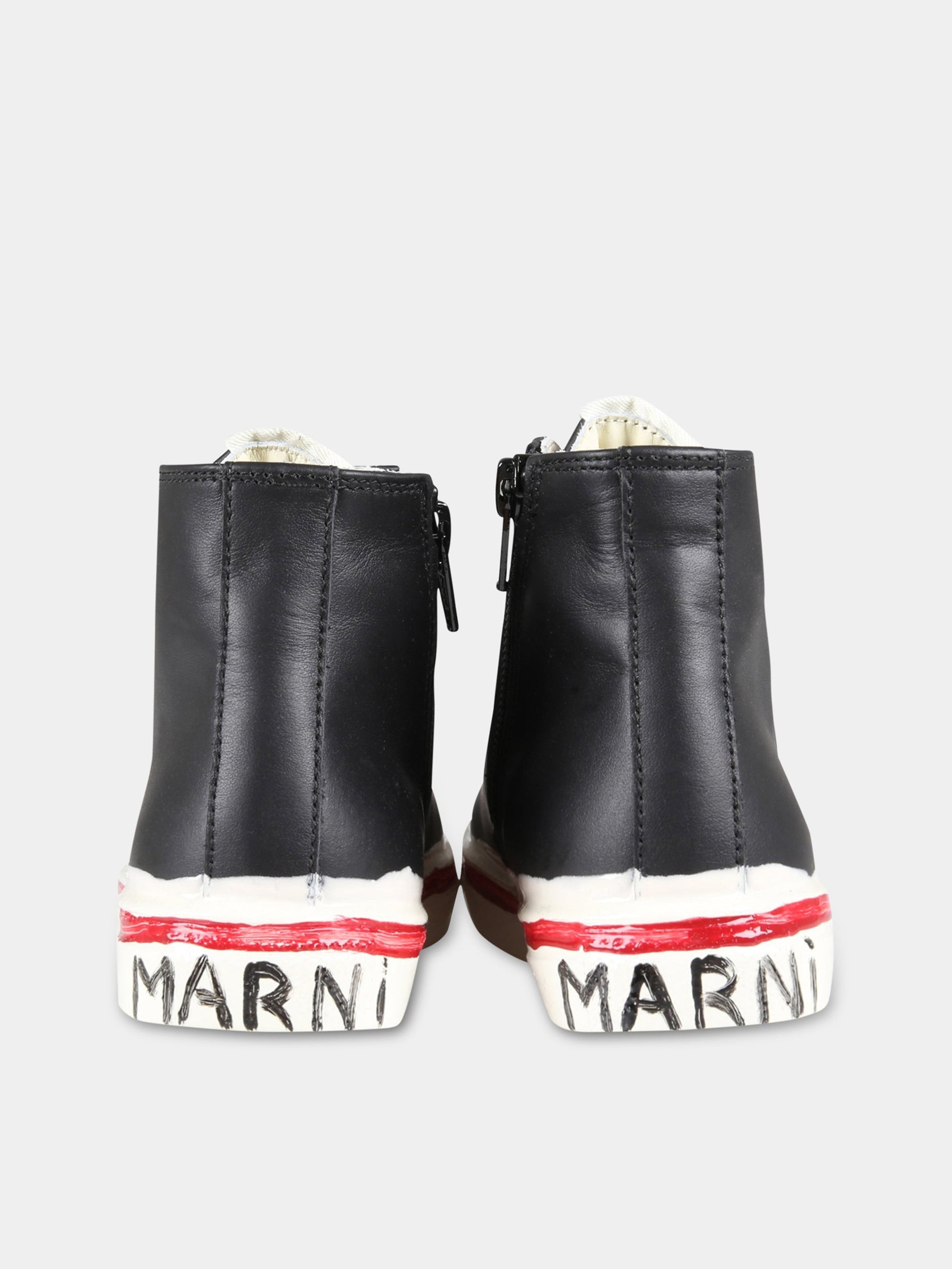 Sneakers nere per bambini con loghi,Marni Kids,71606 1