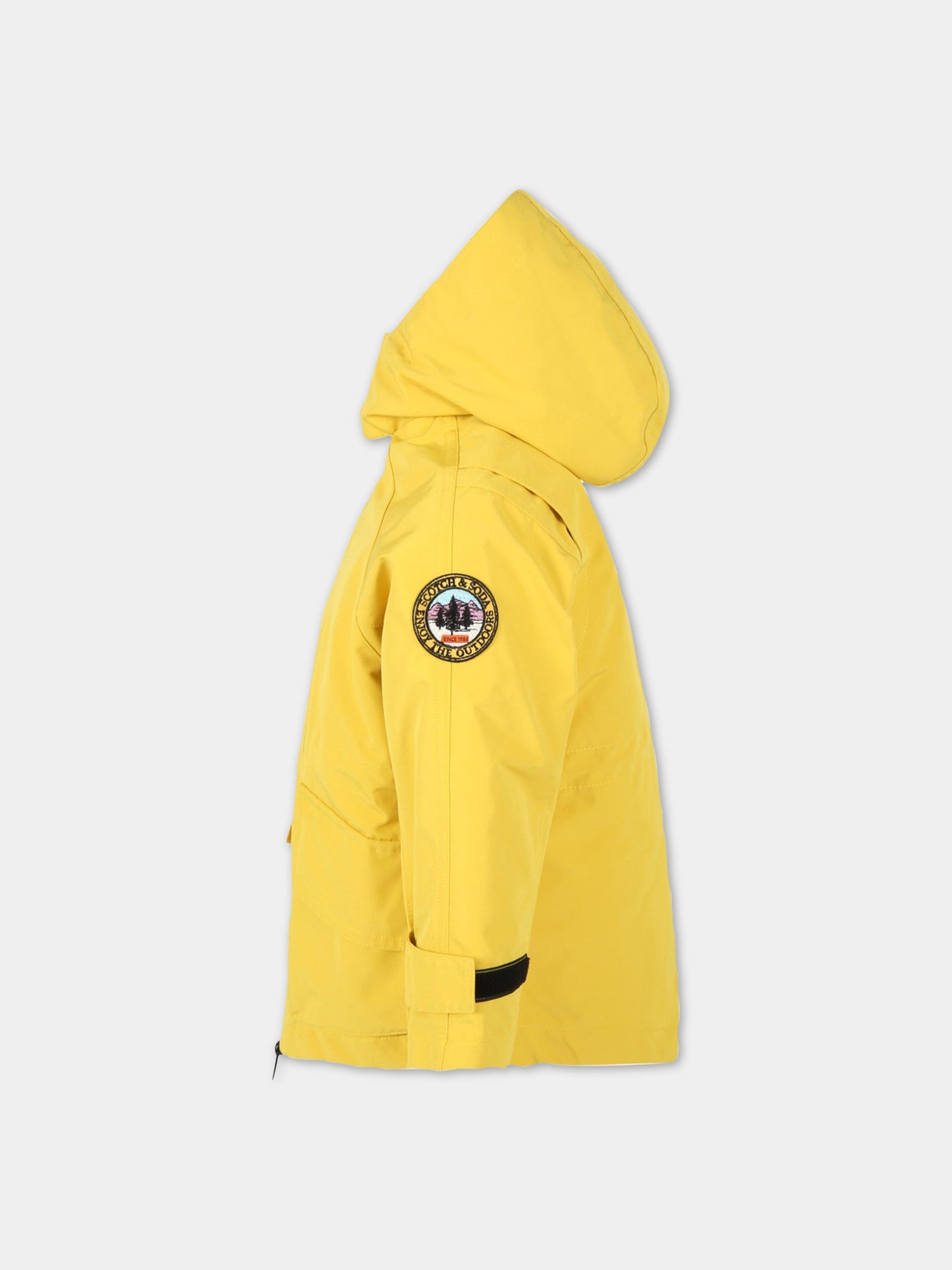 Parka giallo per bambino con patch,Scotch&soda,171178 0244