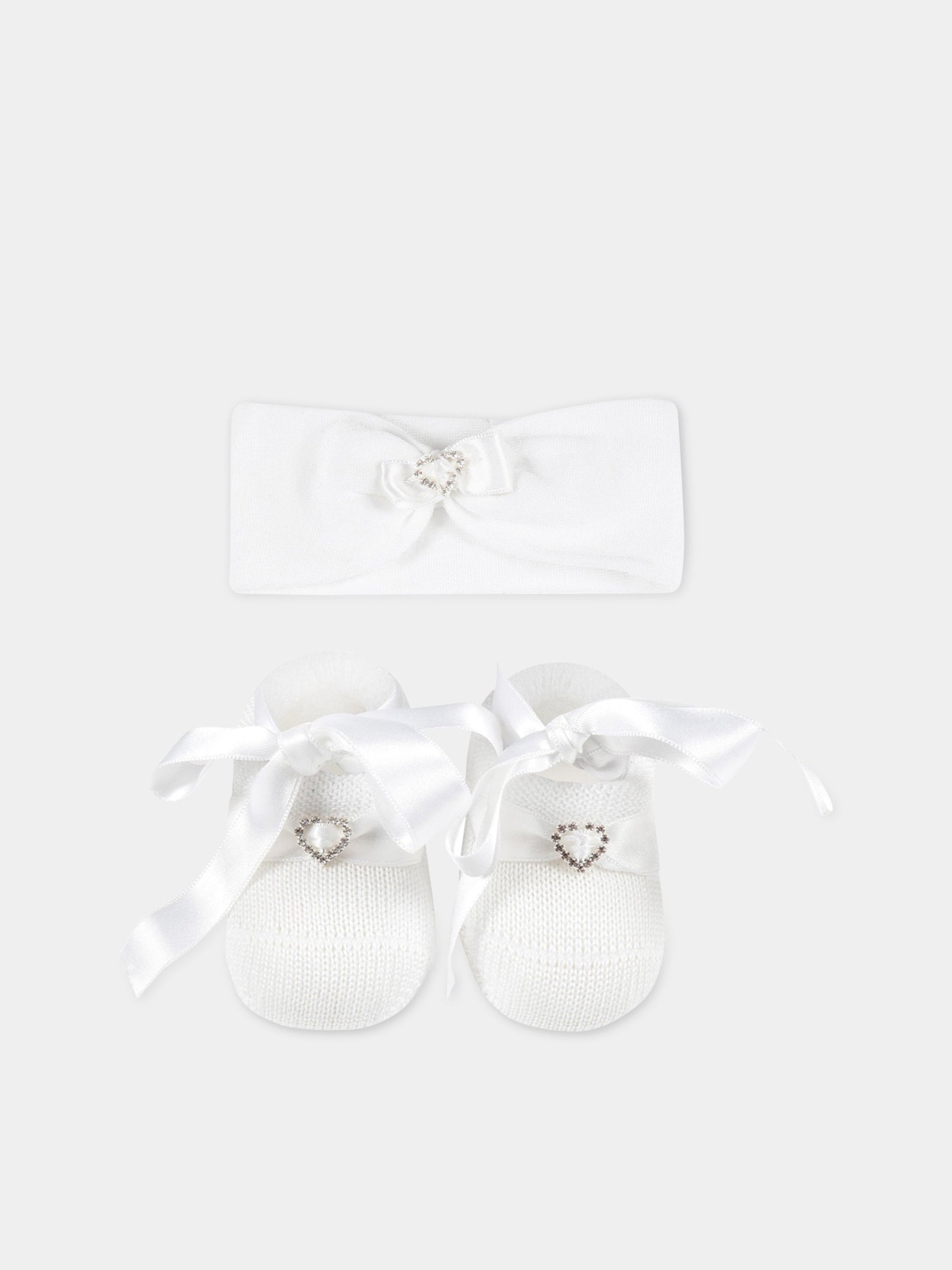 Set bianco per neonata,La Perla,43990 YPO