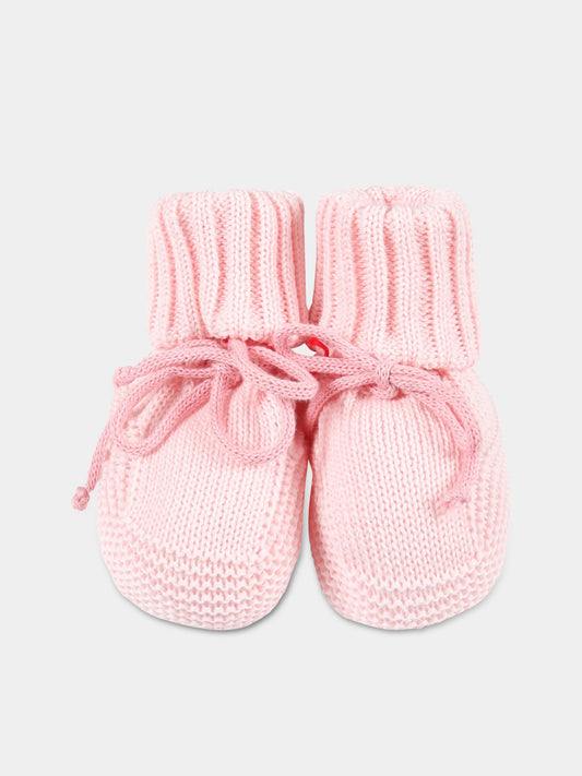 Babbucce rosa per neonata,Scaldacuore X Coccolebimbi,NU15 ROSA