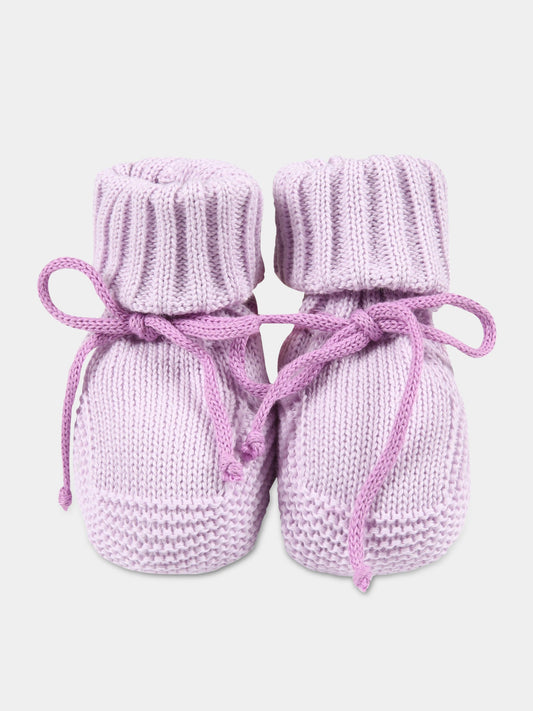Babbucce lilla per neonata,Scaldacuore X Coccolebimbi,NU15 GLICINE/LILLA