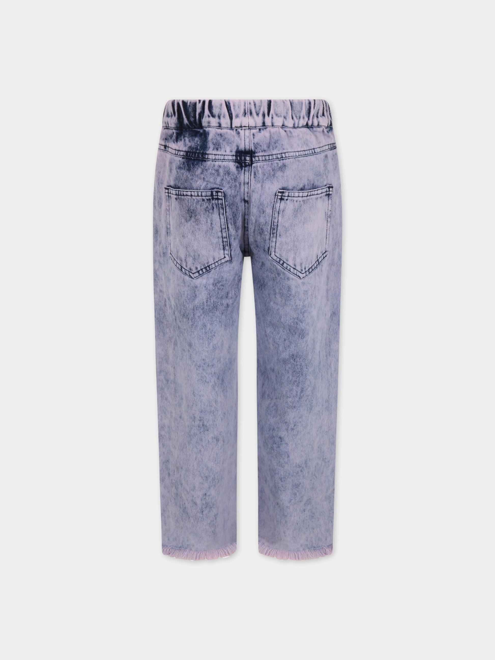 Jeans viola per bambini,Marques Almeida,AW22KIDSTR0170DND