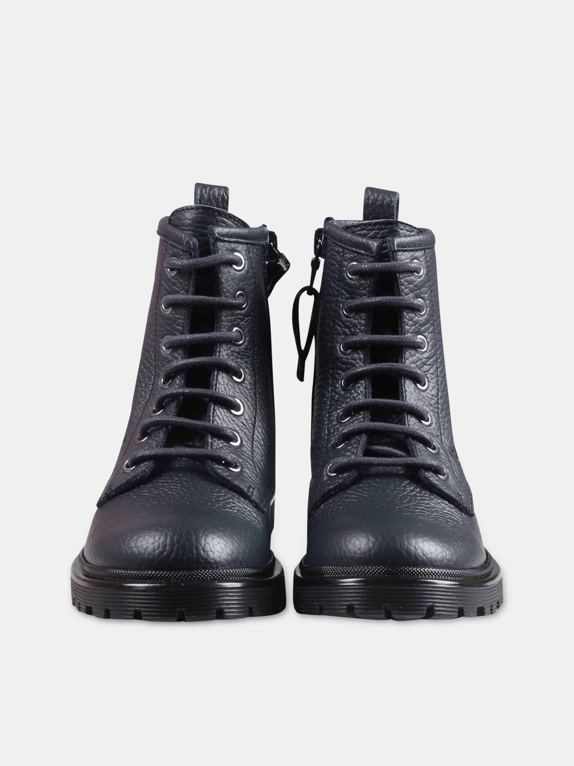 Stivali blu per bambino con logo,Hugo Boss,J19055 849