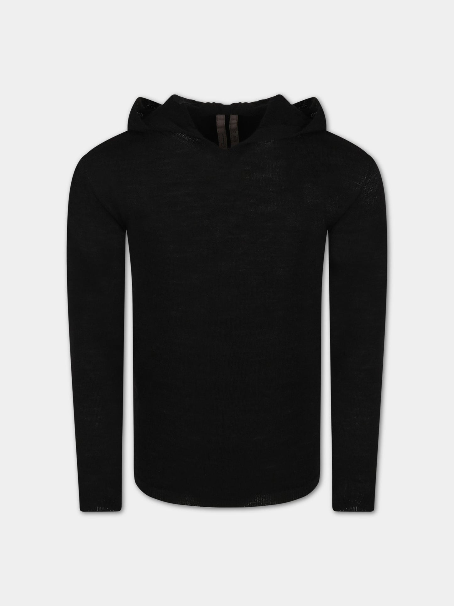 Maglia nera per bambini con cappuccio,Rick Owens,BG02B5685 M 09
