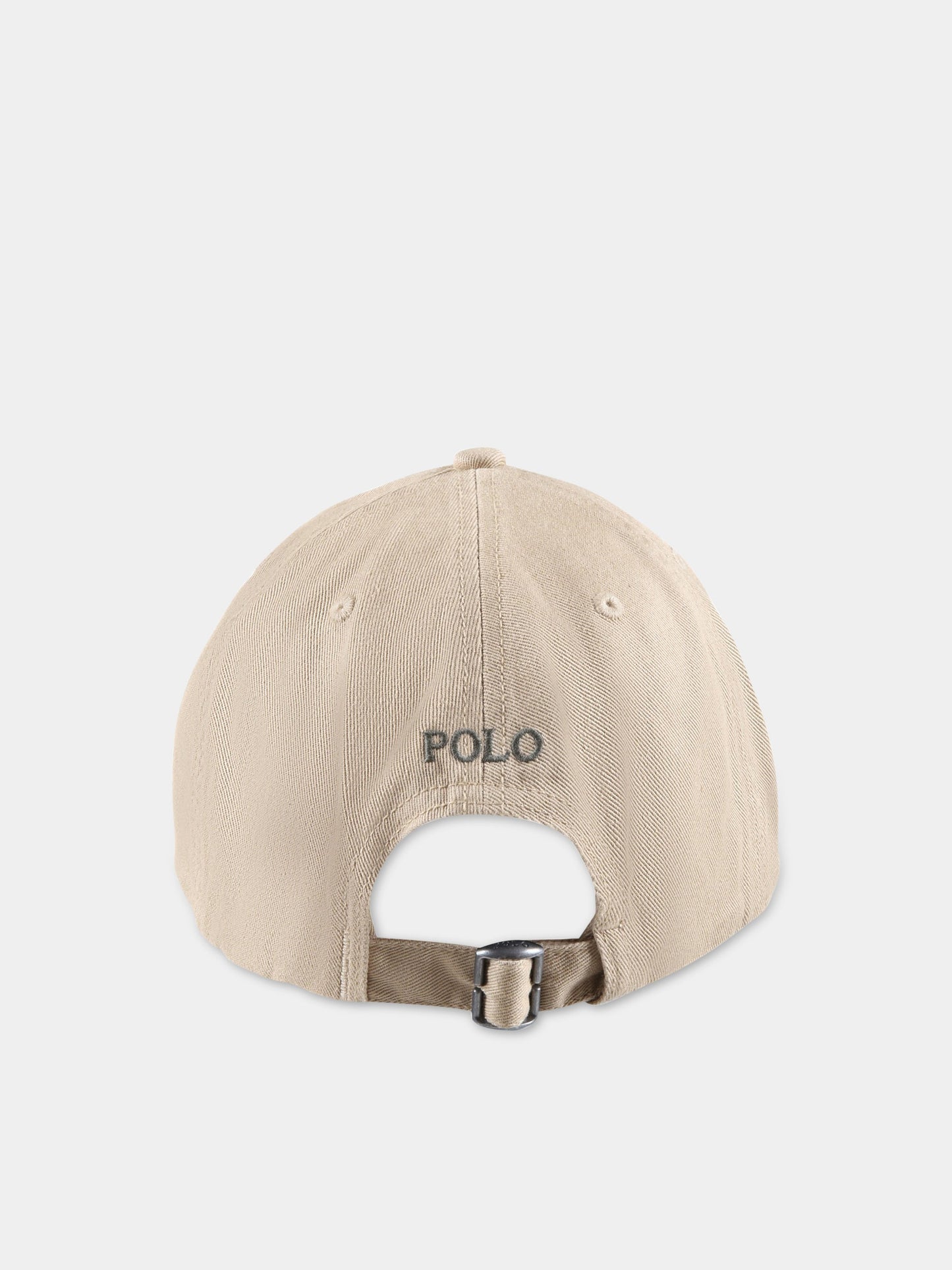 Cappello beige per bambino con Polo Bear,Ralph Lauren Kids,884218003