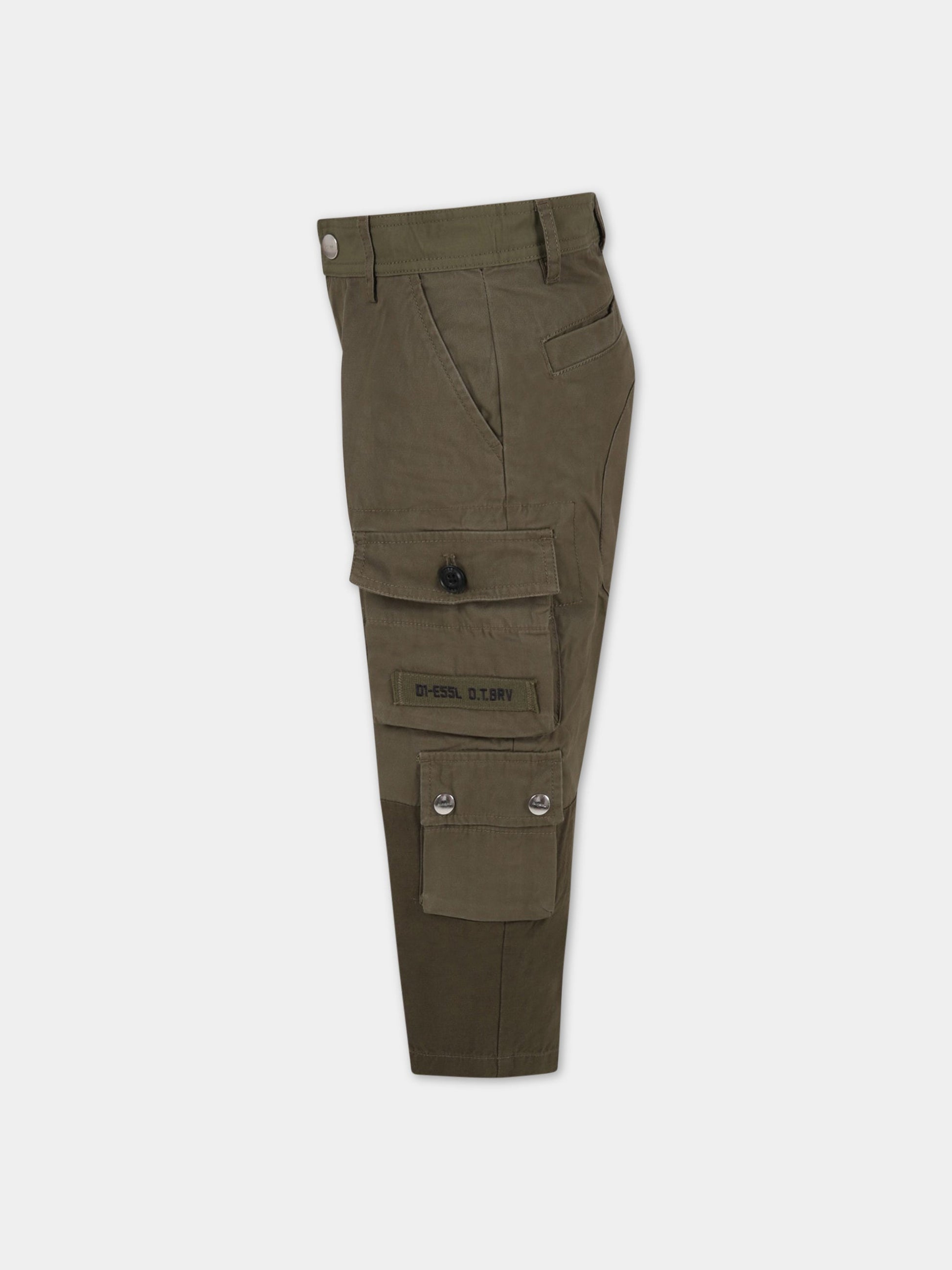 Pantalone verde per bambino,Diesel,J00356 0KBAA K50M