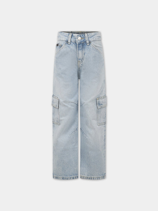 Jeans celeste per abmbino con logo,Calvin Klein Kids,CKIB0IB01558 IB0IB01558 1A4