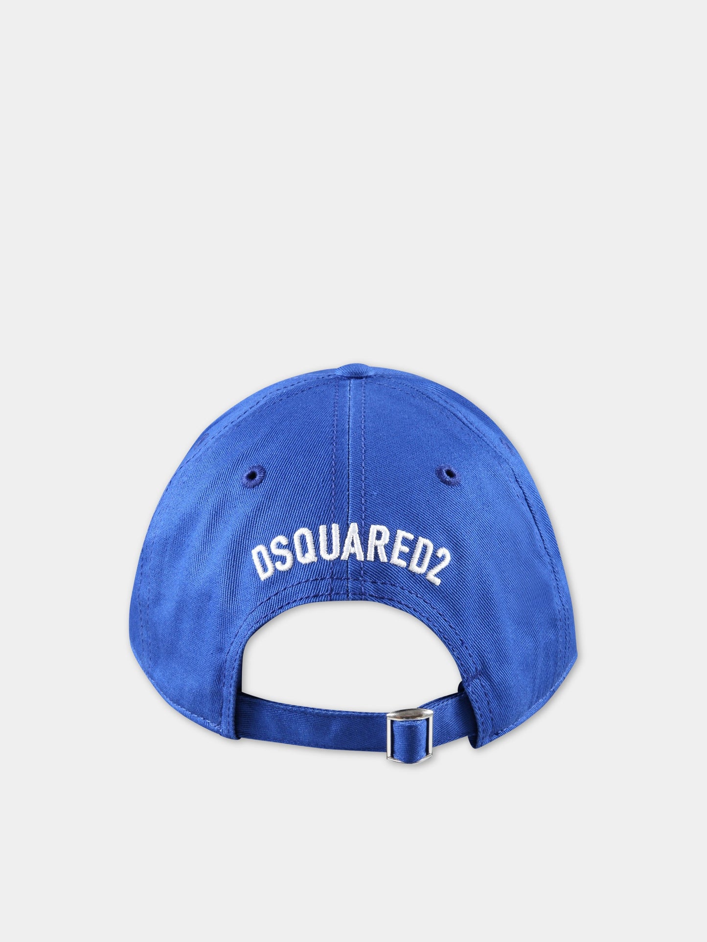 Cappello blu per bambino con logo bianco,Dsquared2,DQ1006 D00YT DQ870