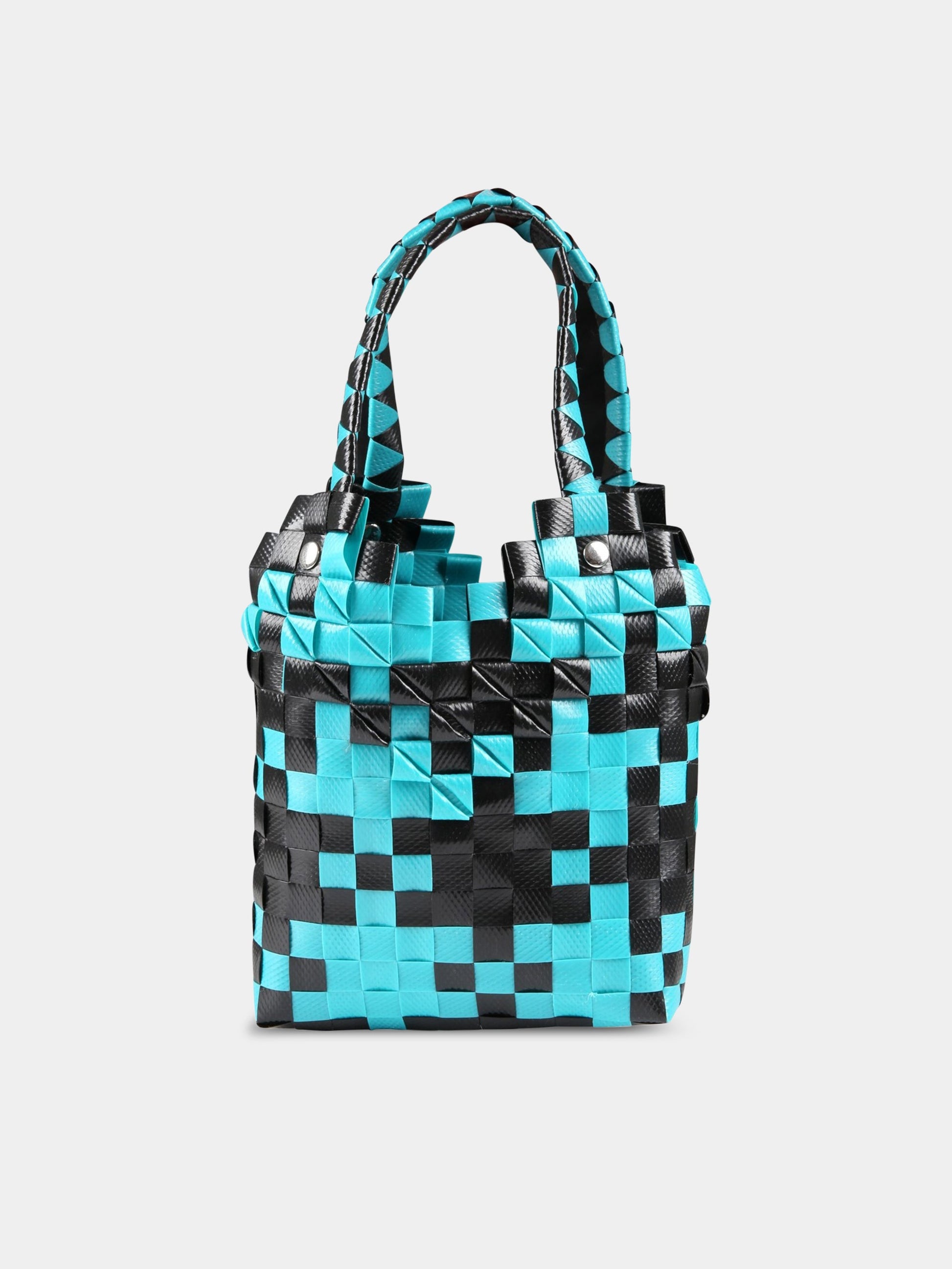 Borsa blu e nera per bambina con logo,Marni Kids,M00637 M00IW 0M840