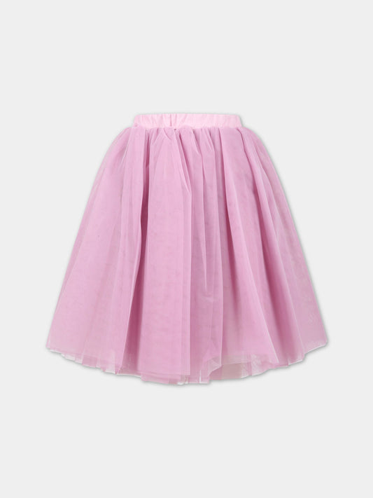 Gonna rosa per bambina in tulle,Simonetta,SS7A14 T0002 522