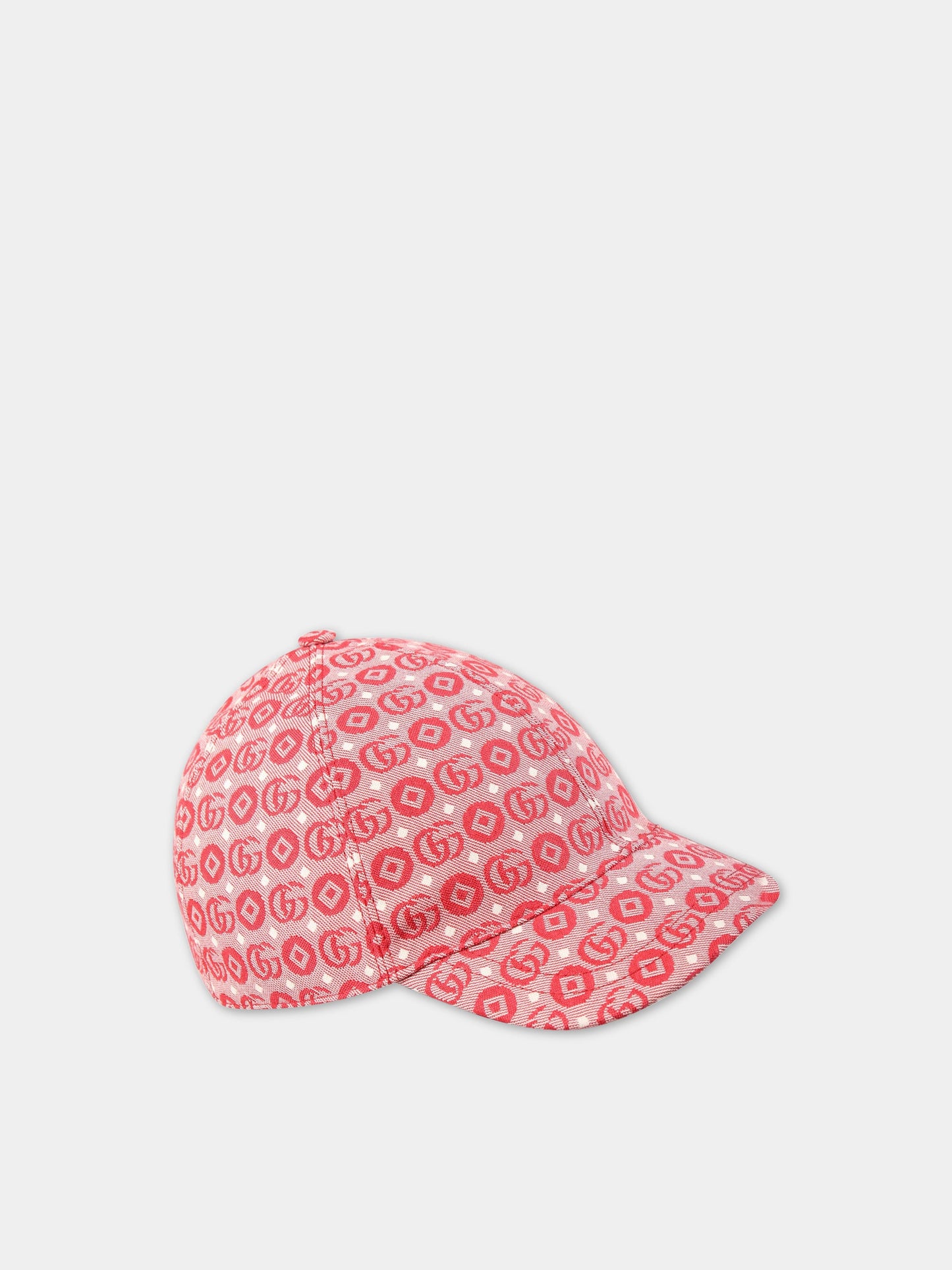 Cappello rosso per bambini con GG,Gucci Kids,481774 3HAQA 6100