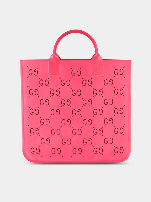 Borsa rossa per bambina con GG,Gucci Kids,679365 JFO00 2797