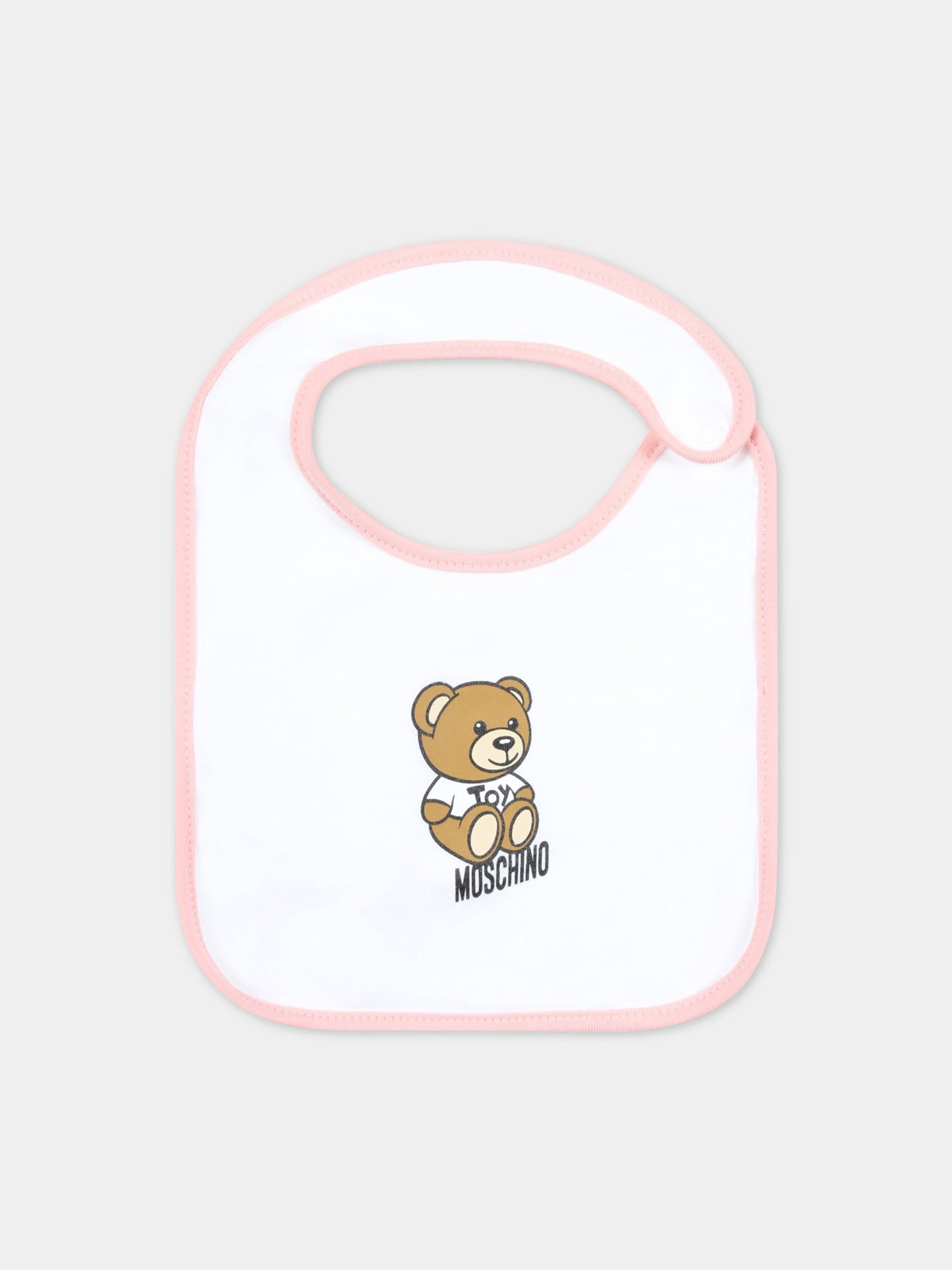 Set rosa per neonata con Teddy Bear,Moschino Kids,MUY04R LBA10 50209