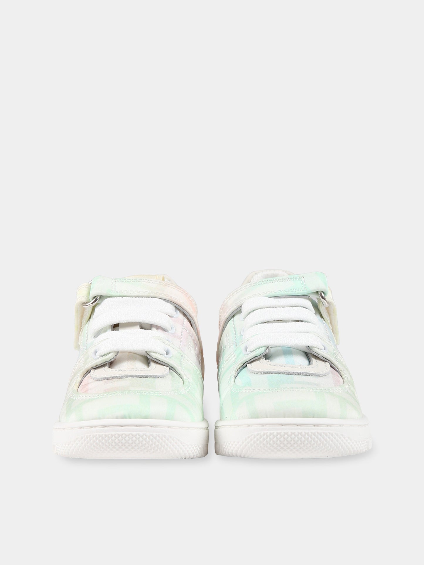 Sneakers multicolor per neonata con doppie FF,Fendi Kids,JMR430 ALJE F0WB1