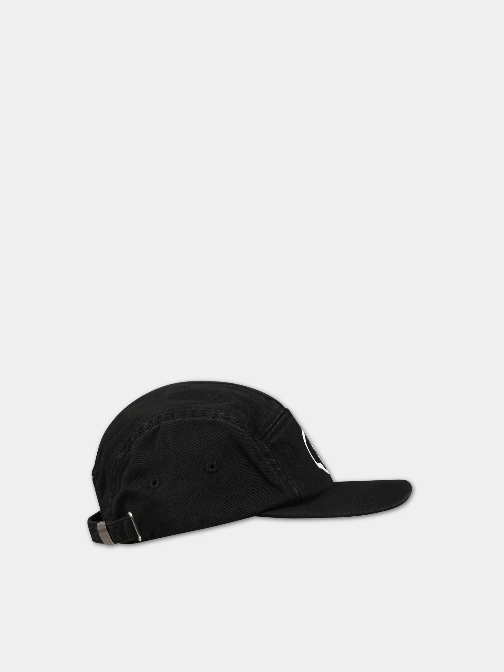 Cappello nero per bambino con logo,Mm6 Maison Margiela,M60365 MM025 M6900