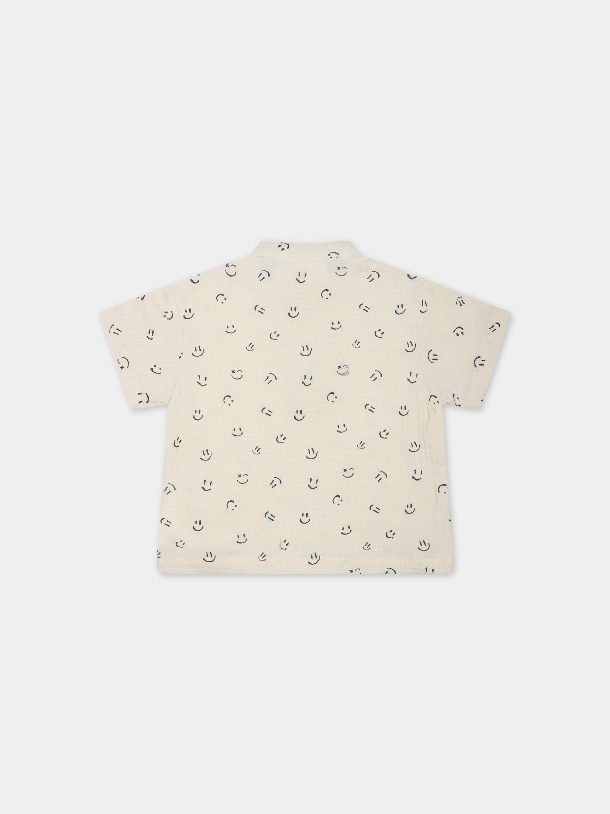 T-shirt bianca per neonati con smile,Molo,6S23A212 6723