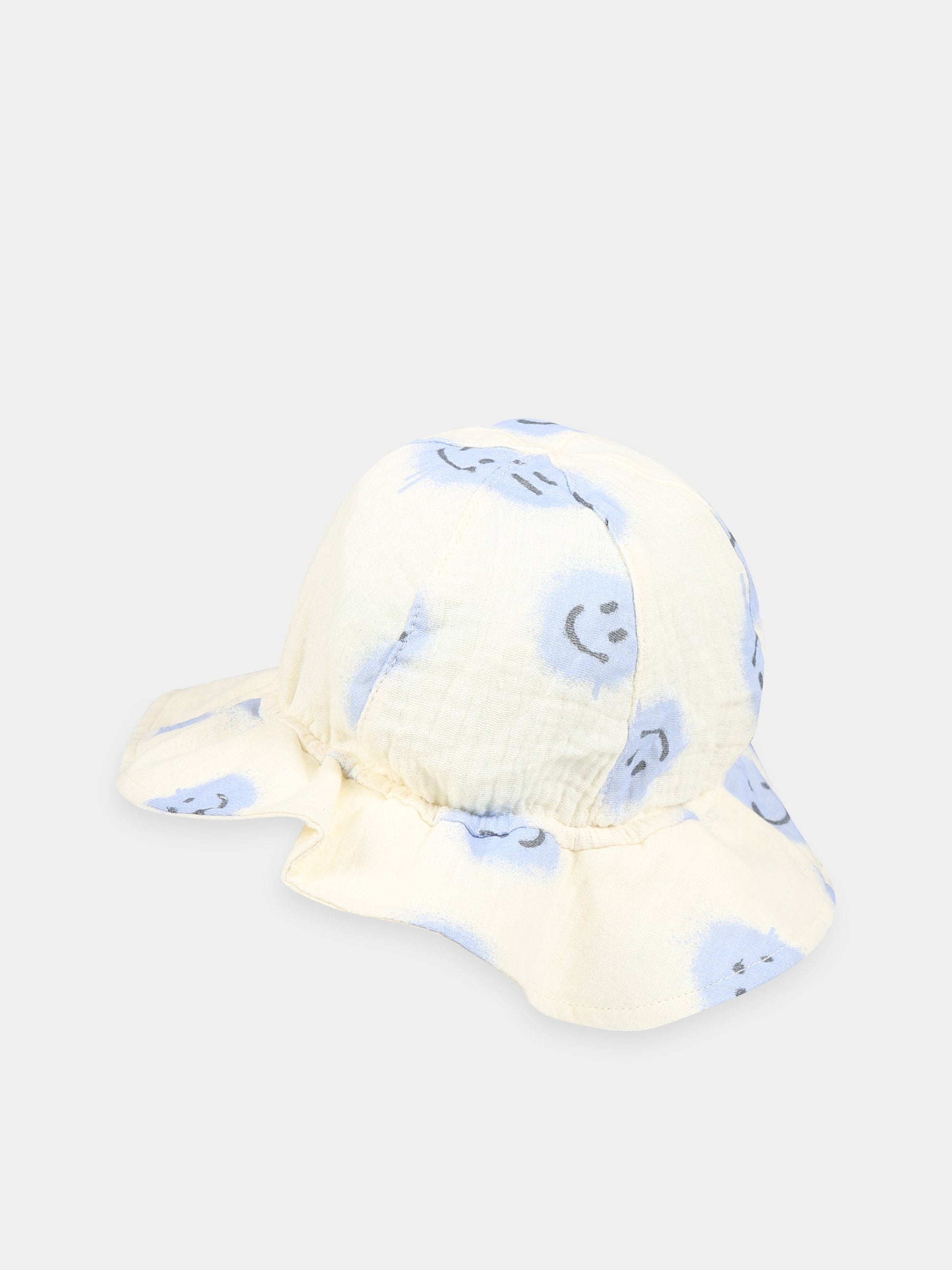 Cloche bianca per bambina con smile all-over,Molo,7S23T202 6764