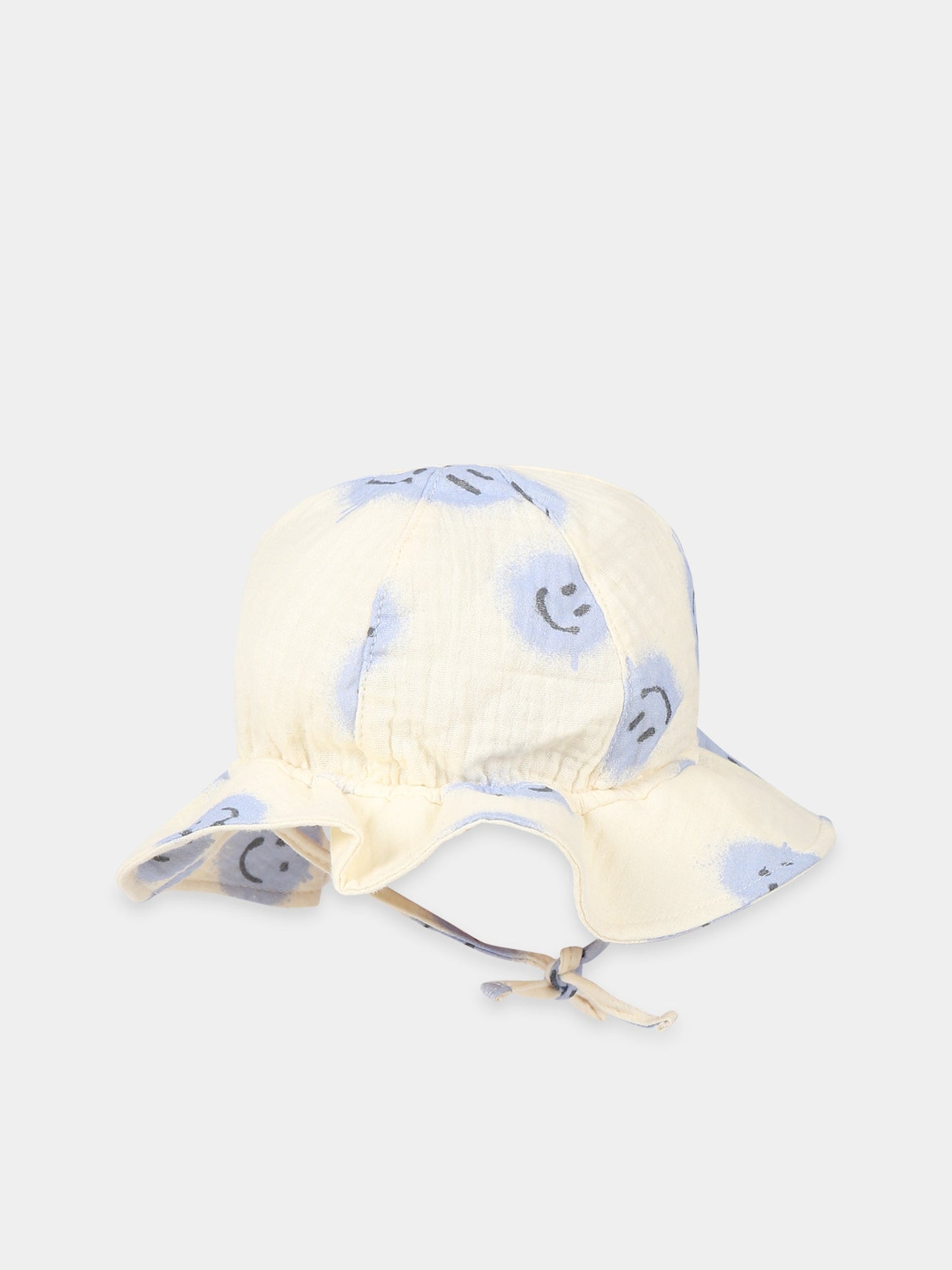 Cloche bianca per bambina con smile all-over,Molo,7S23T202B 6764