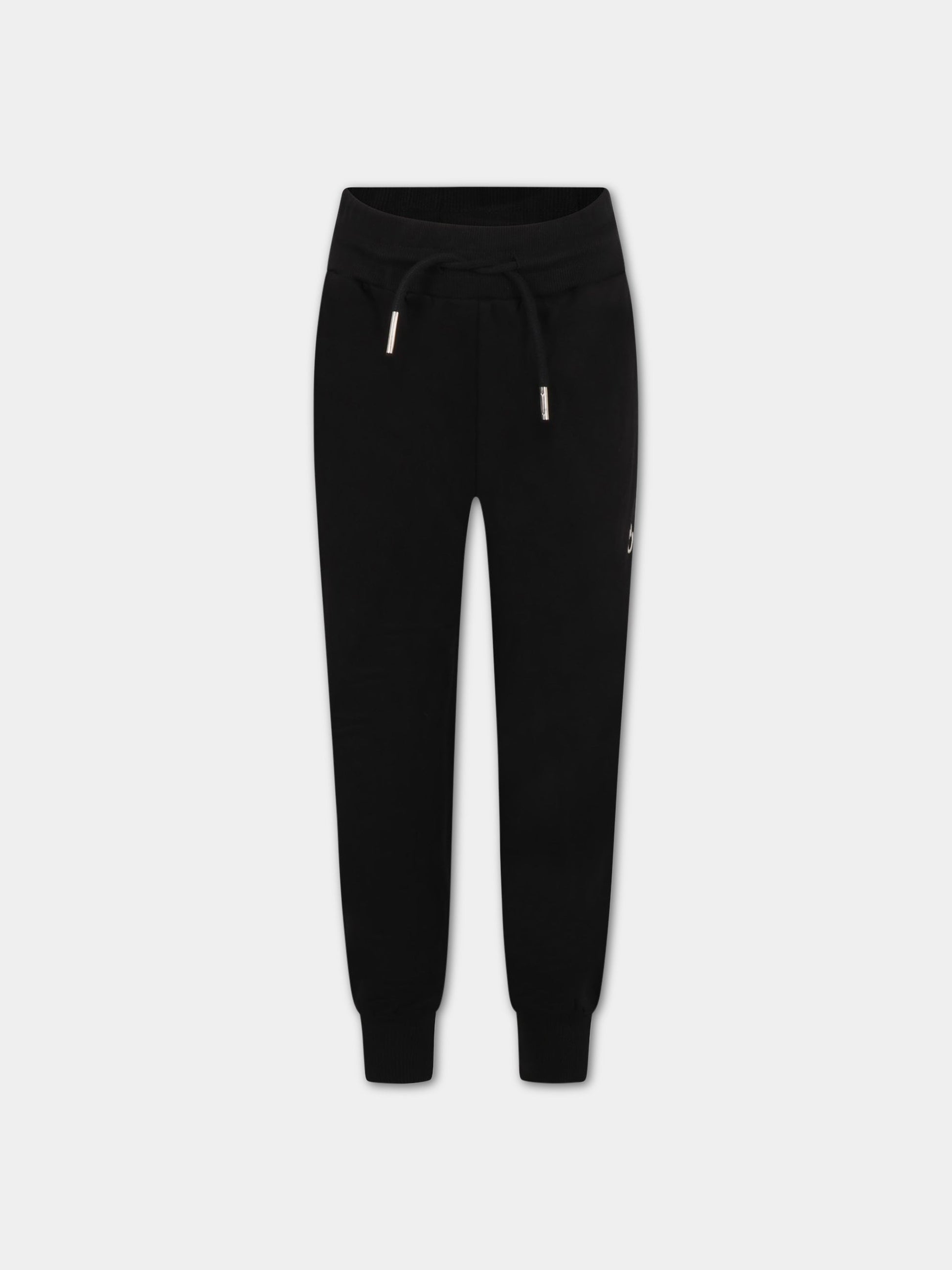 Pantaloni neri da tuta per bambino con smile bianco,Molo,6S23I216 0099