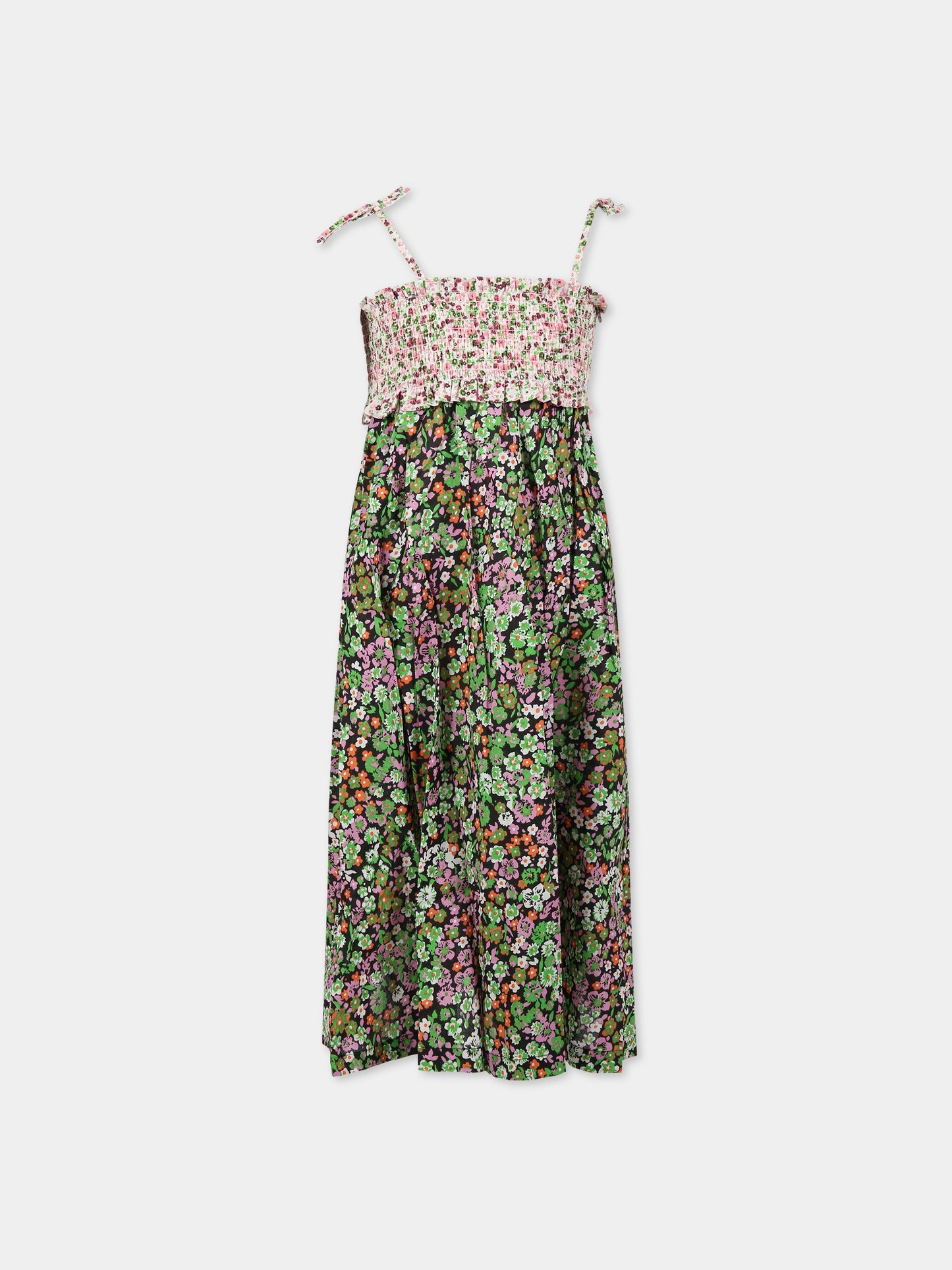 Vestito multicolor per bambina con stampa floreale,Molo,2S23E102 6679