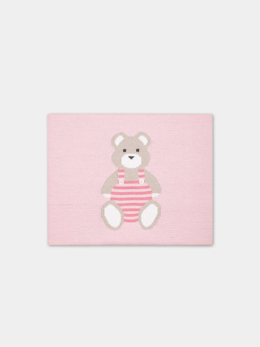 Coperta rosa per neonata,Little Bear,6124 ROSA
