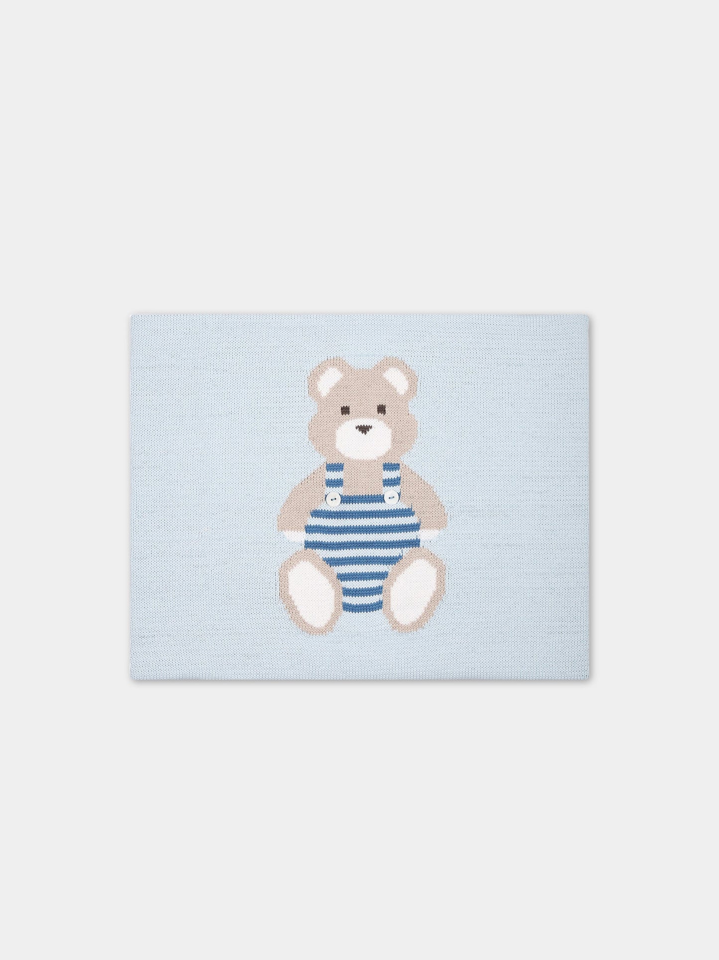 Coperta celeste per neonato,Little Bear,6124 CIELO