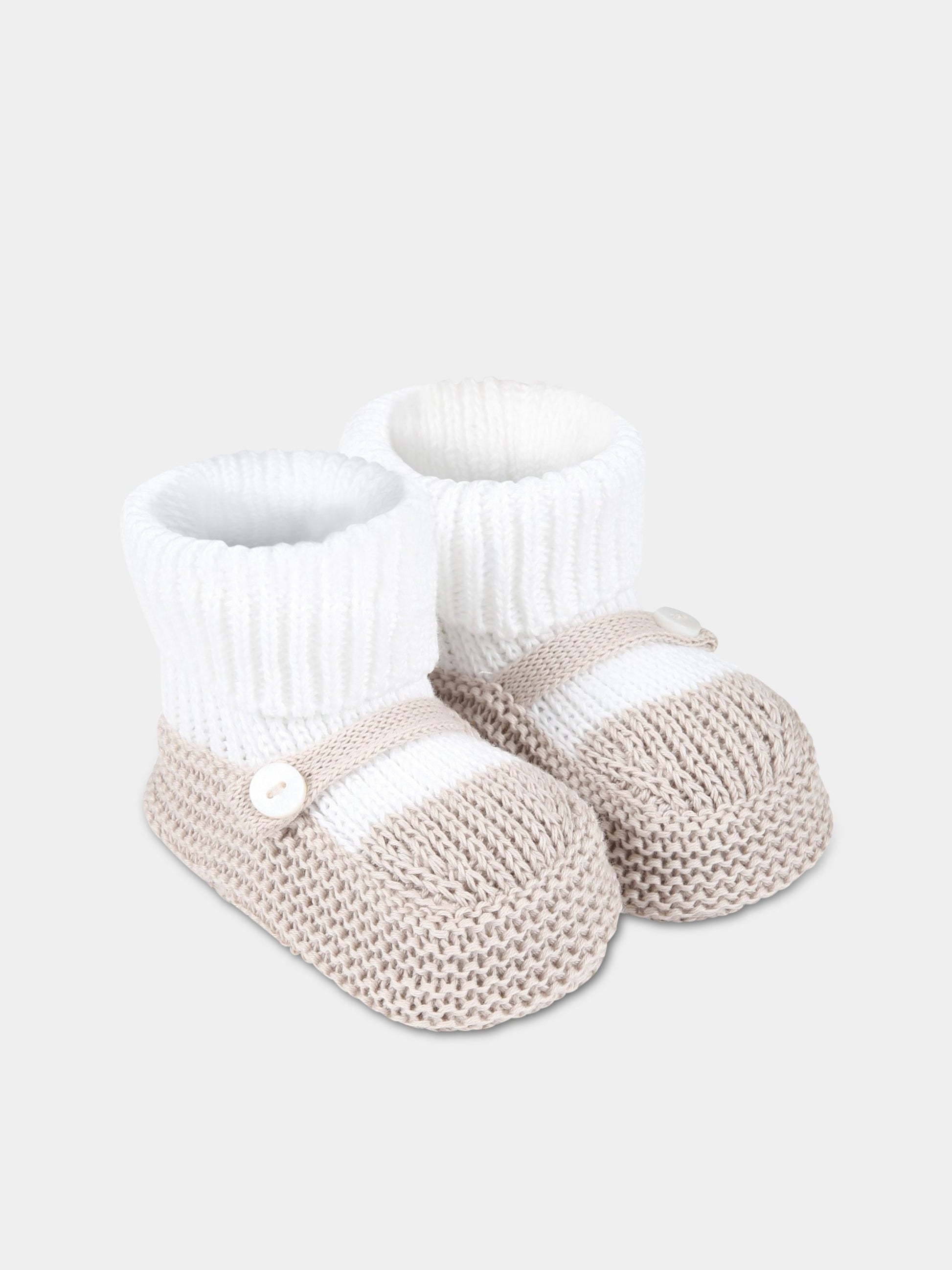 Babbucce multicolor per neonati,Little Bear,6112 BIANCO/CORDA