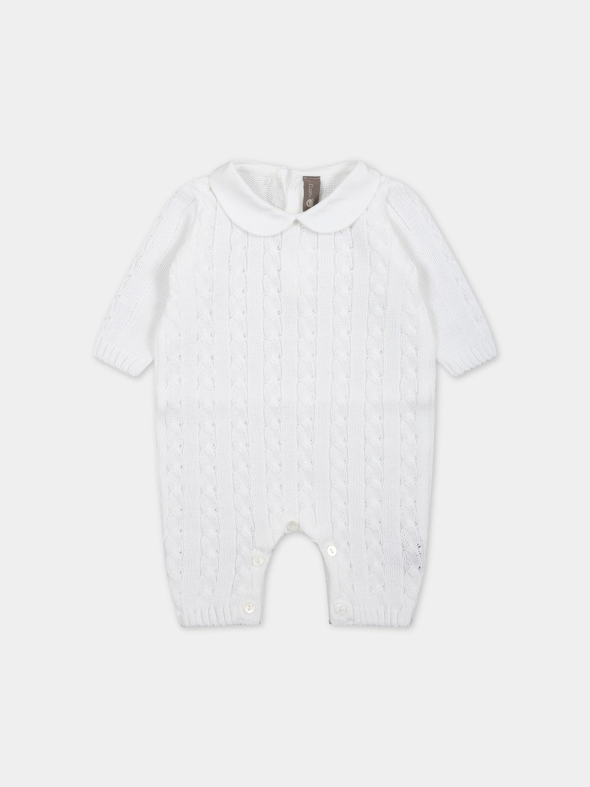 Tutina bianca per neonati,Little Bear,6115 BIANCO