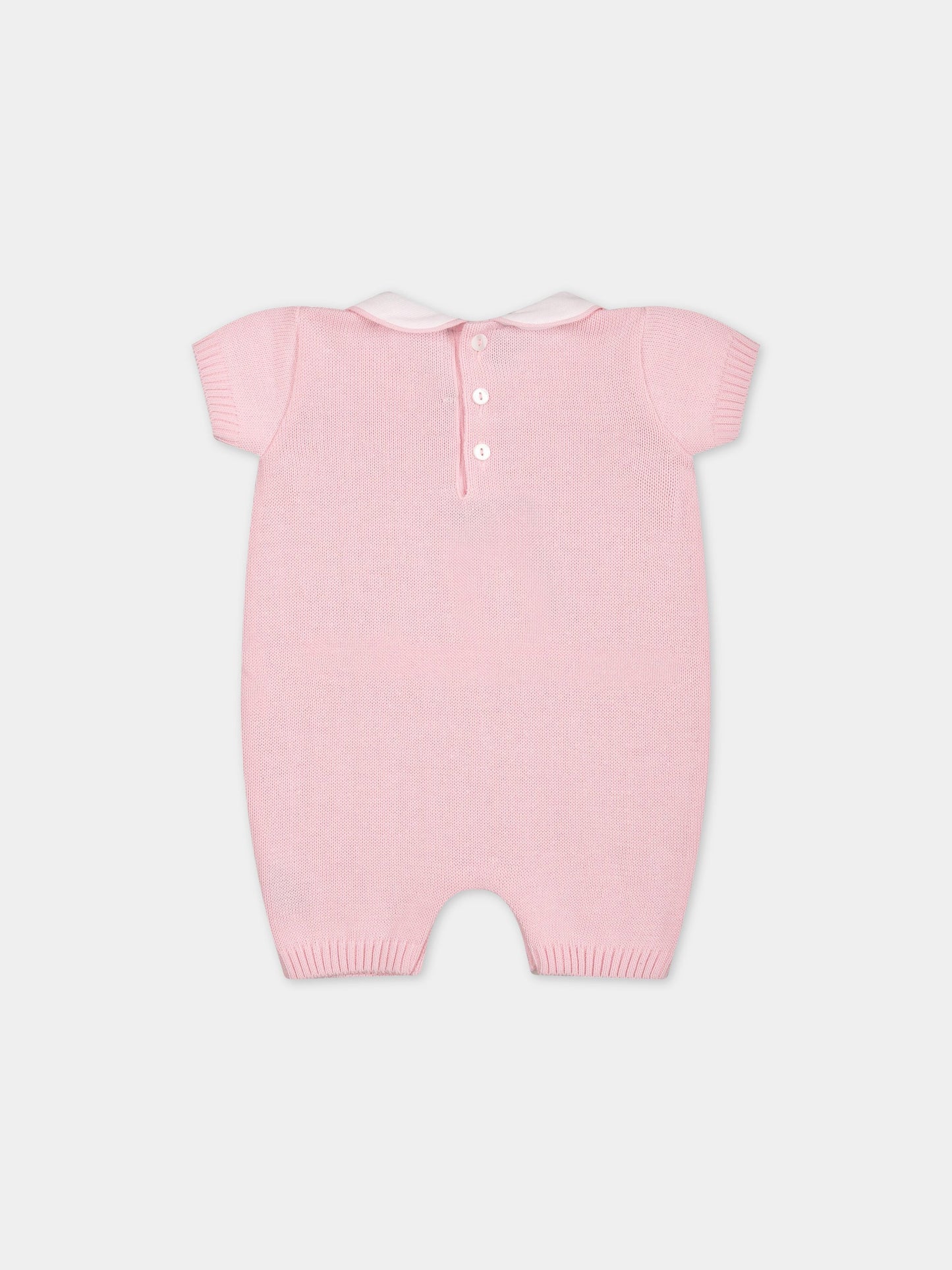 Pagliaccetto rosa per neonata,Little Bear,6117 ROSA
