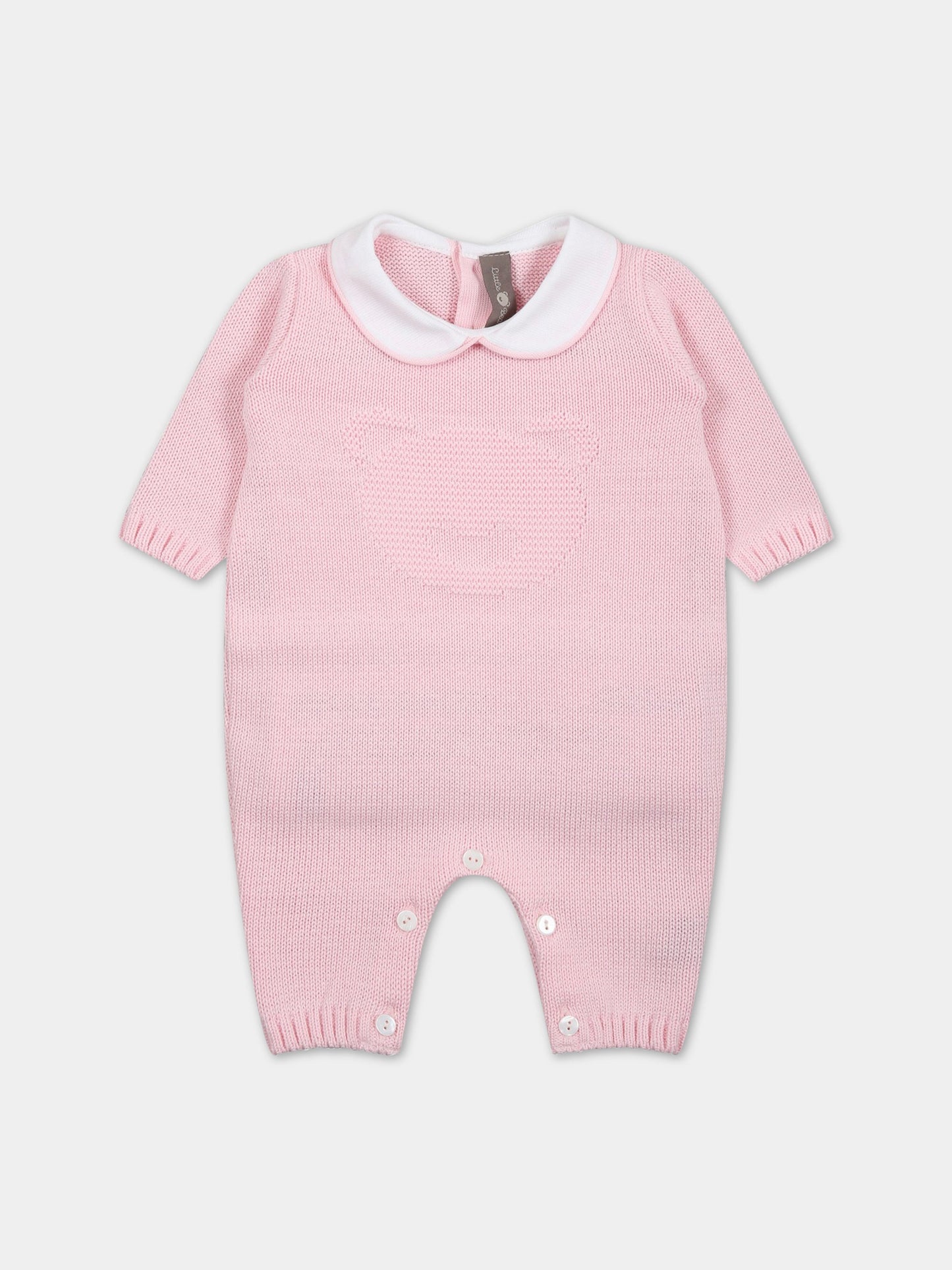 Tutina rosa per neonata con orso,Little Bear,6109 ROSA