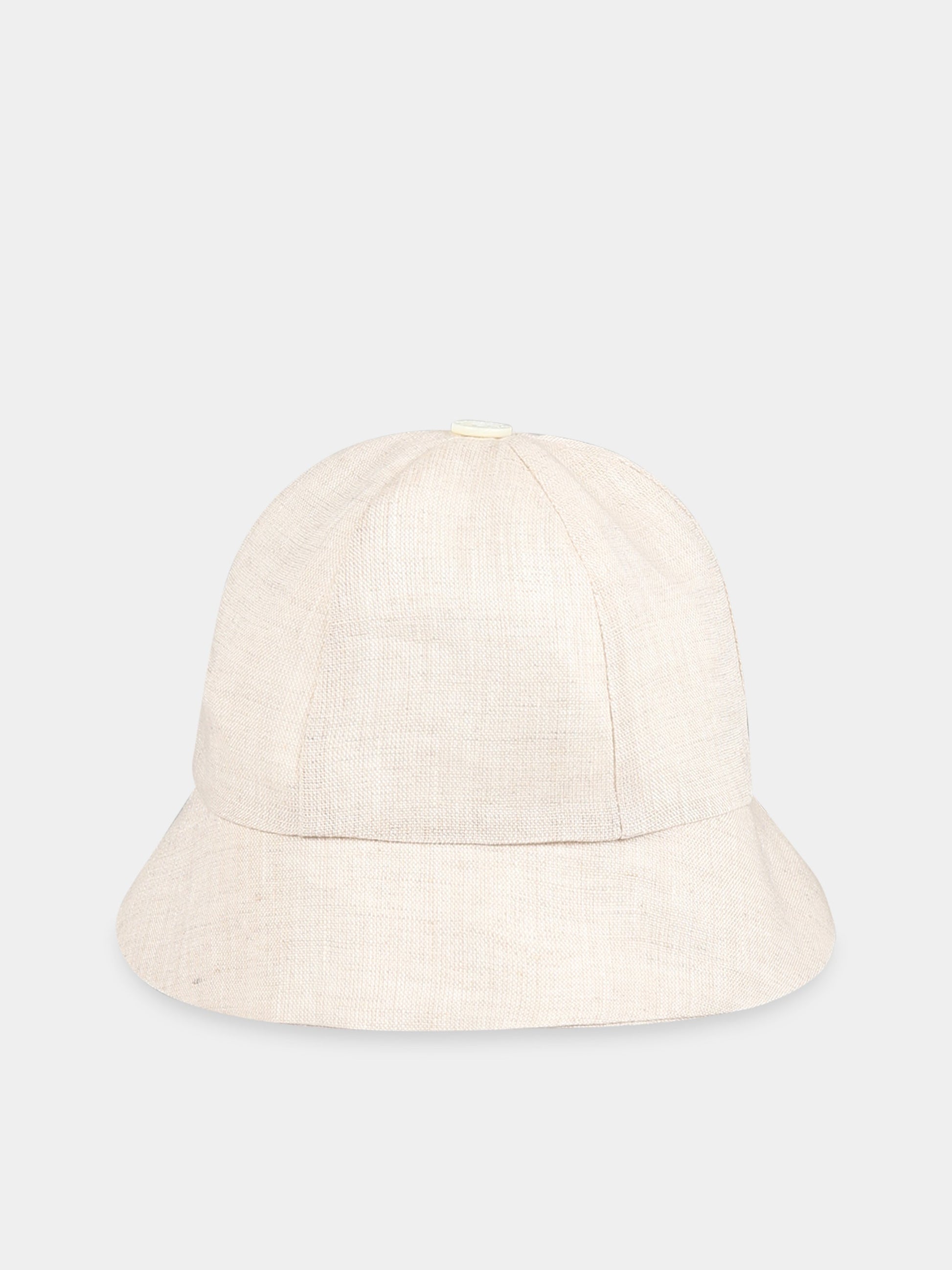 Cappello beige per neonato,La Stupenderia,TBCP55D05 D05