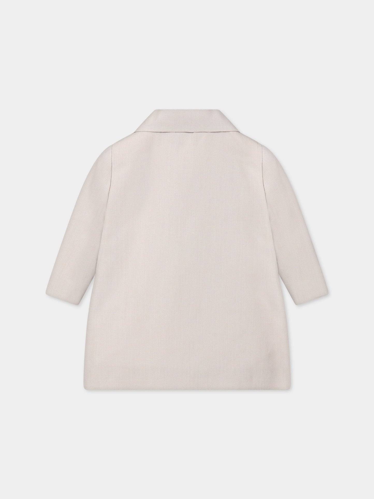 Cappotto beige per neonata,Little Bear,6246 CORDA