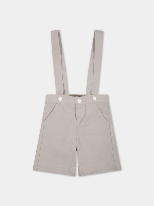 Shorts beige per neonato,Little Bear,6208 CORDA